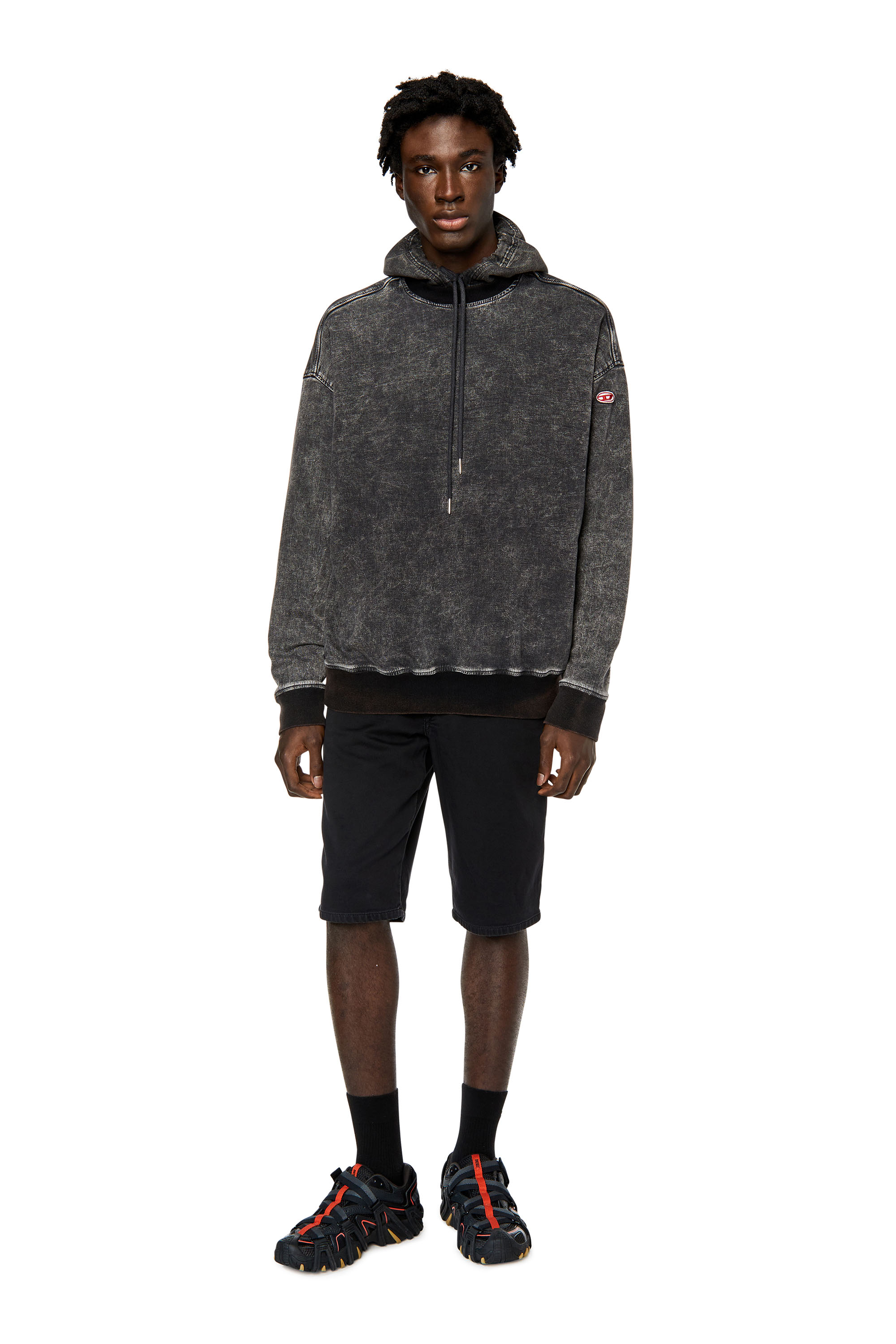 Diesel - D-KROOLEY-SHORT JOGG, Black/Dark grey - Image 2