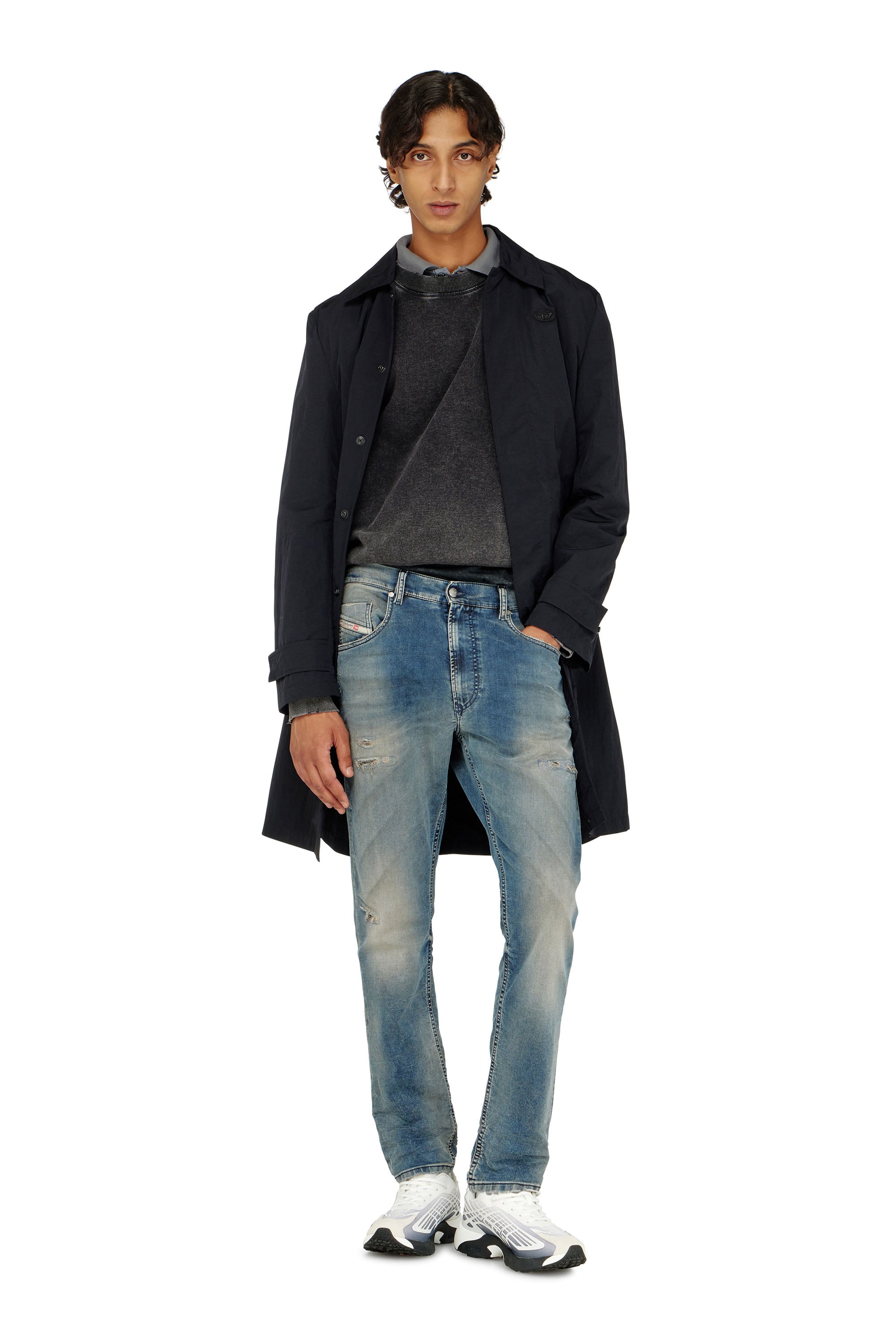 Diesel - Man's Regular 2032 D-Krooley-BW Joggjeans&reg; 068WY, Medium blue - 2