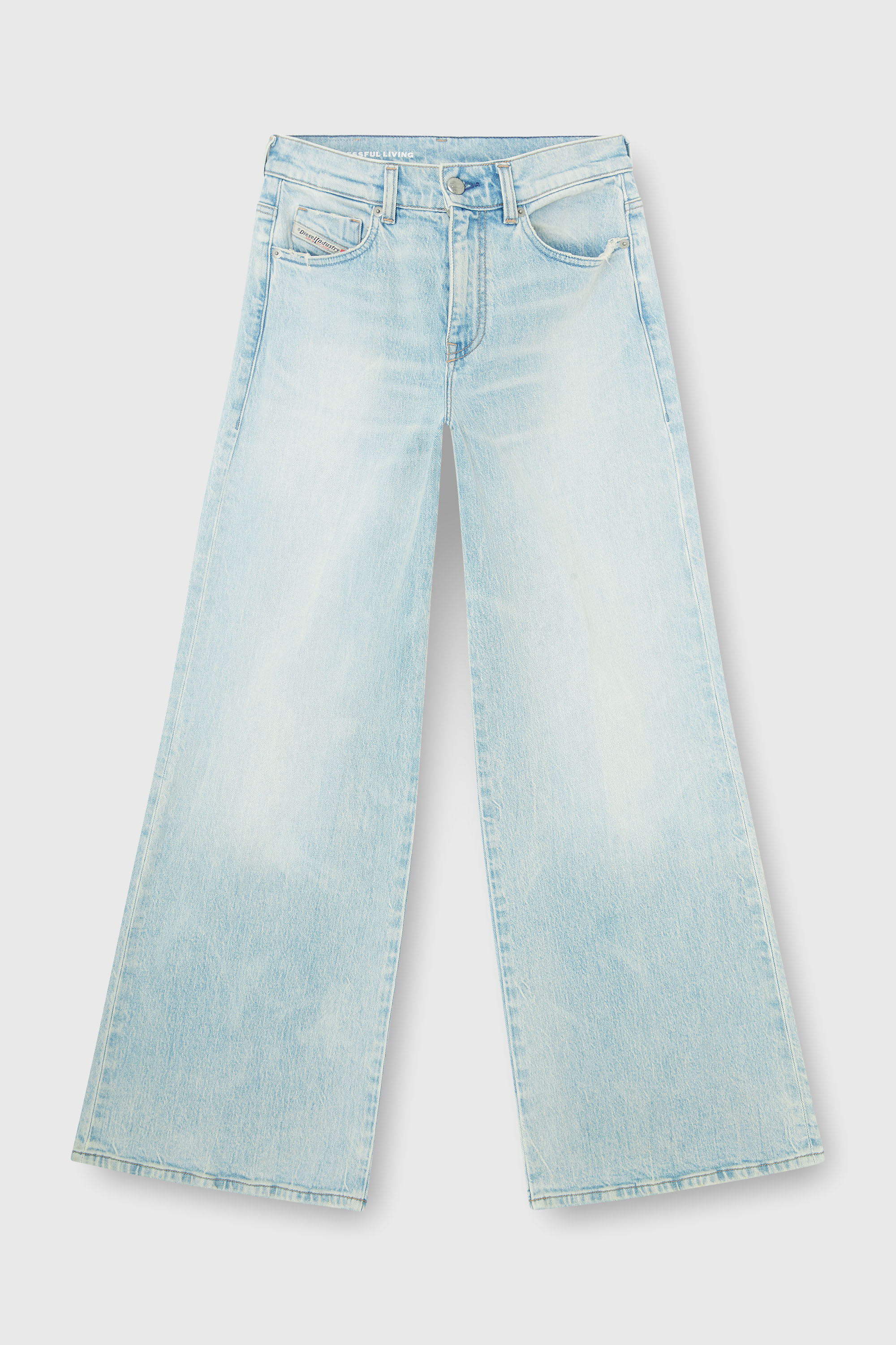 Diesel - Woman's Flare Jeans 1978 D-Akemi 0KBBX, Light Blue - 2