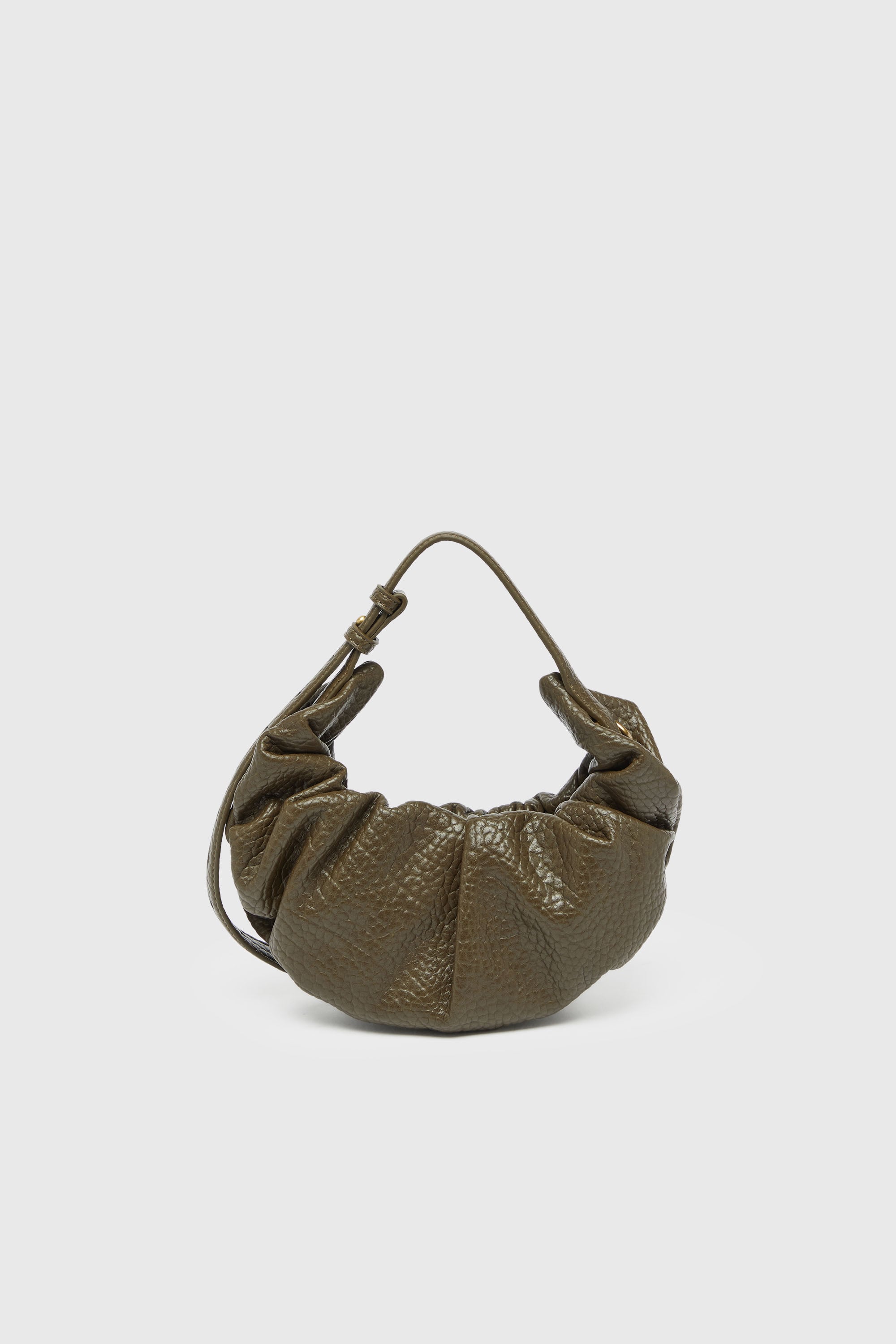 Diesel - GRAB-D HOBO S, Woman's Grab-D- Small scrunched hobo bag with bubble texture in Brown - 2