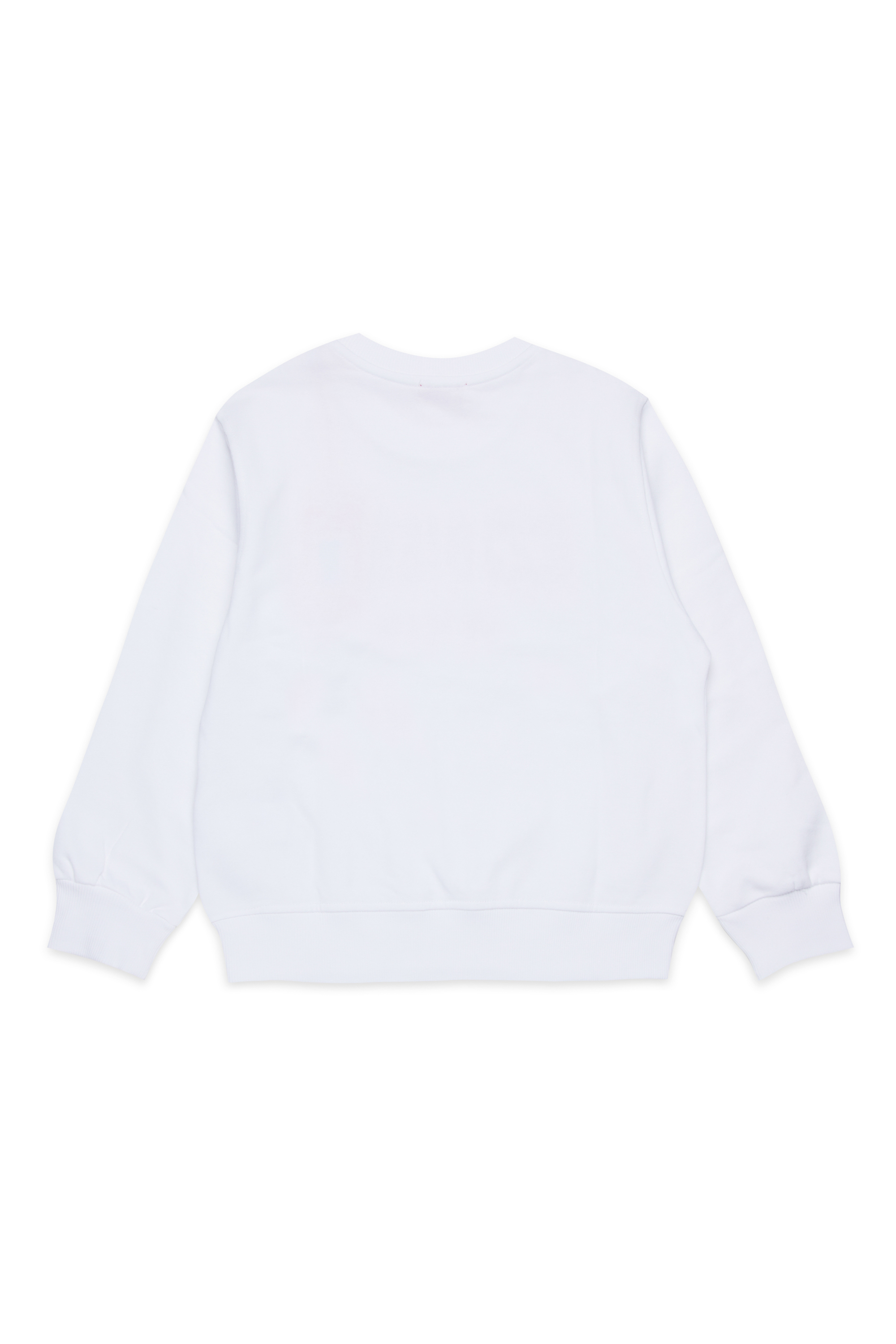 Diesel - SGINNL8 OVER, Man's Sweatshirt with smudged logo in White - 2