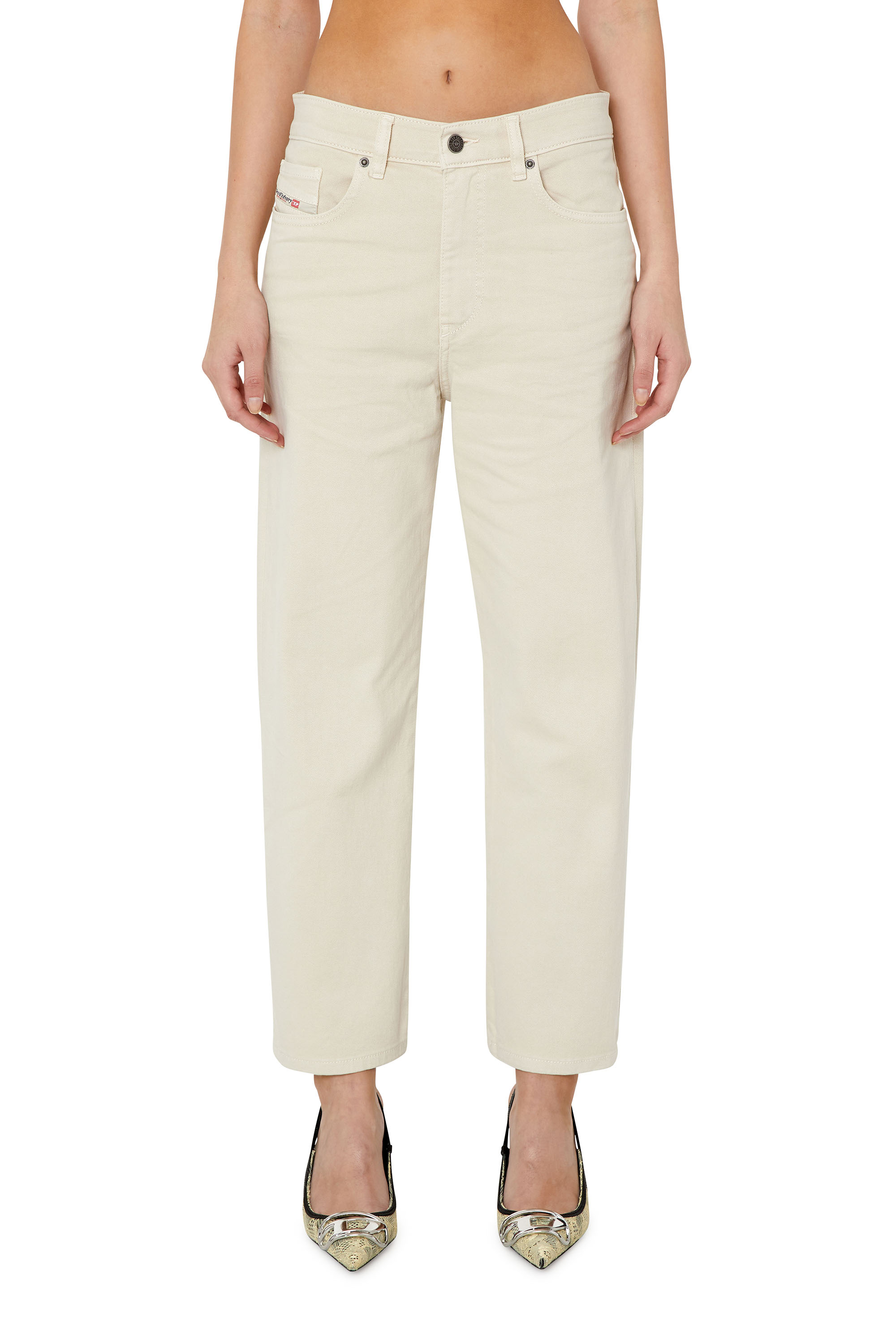 Diesel - 2016 D-Air 0QWTY Boyfriend Jeans, White - Image 1