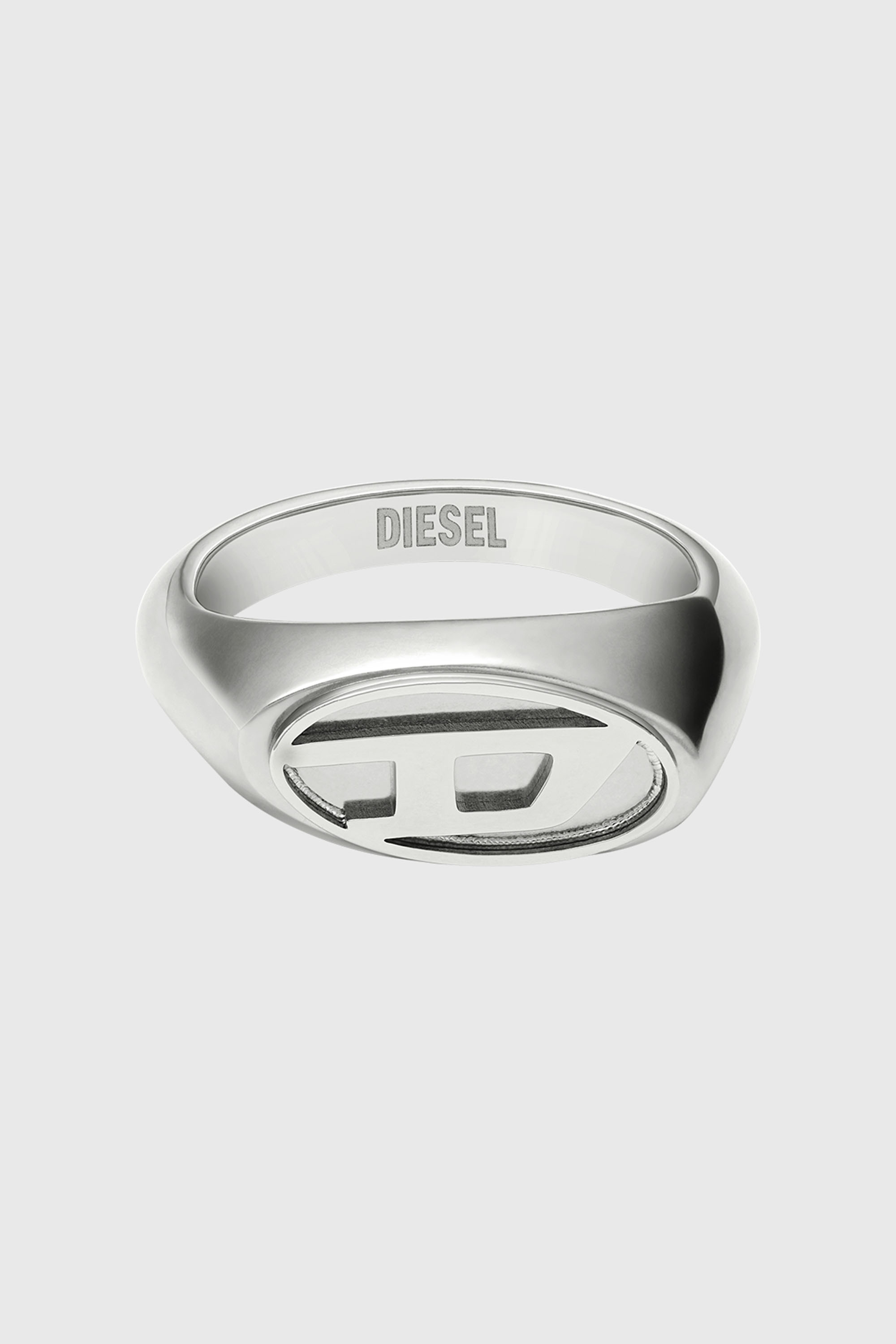 Diesel - DX1475, Unisex's Stainless steel signet ring in Silver - 2