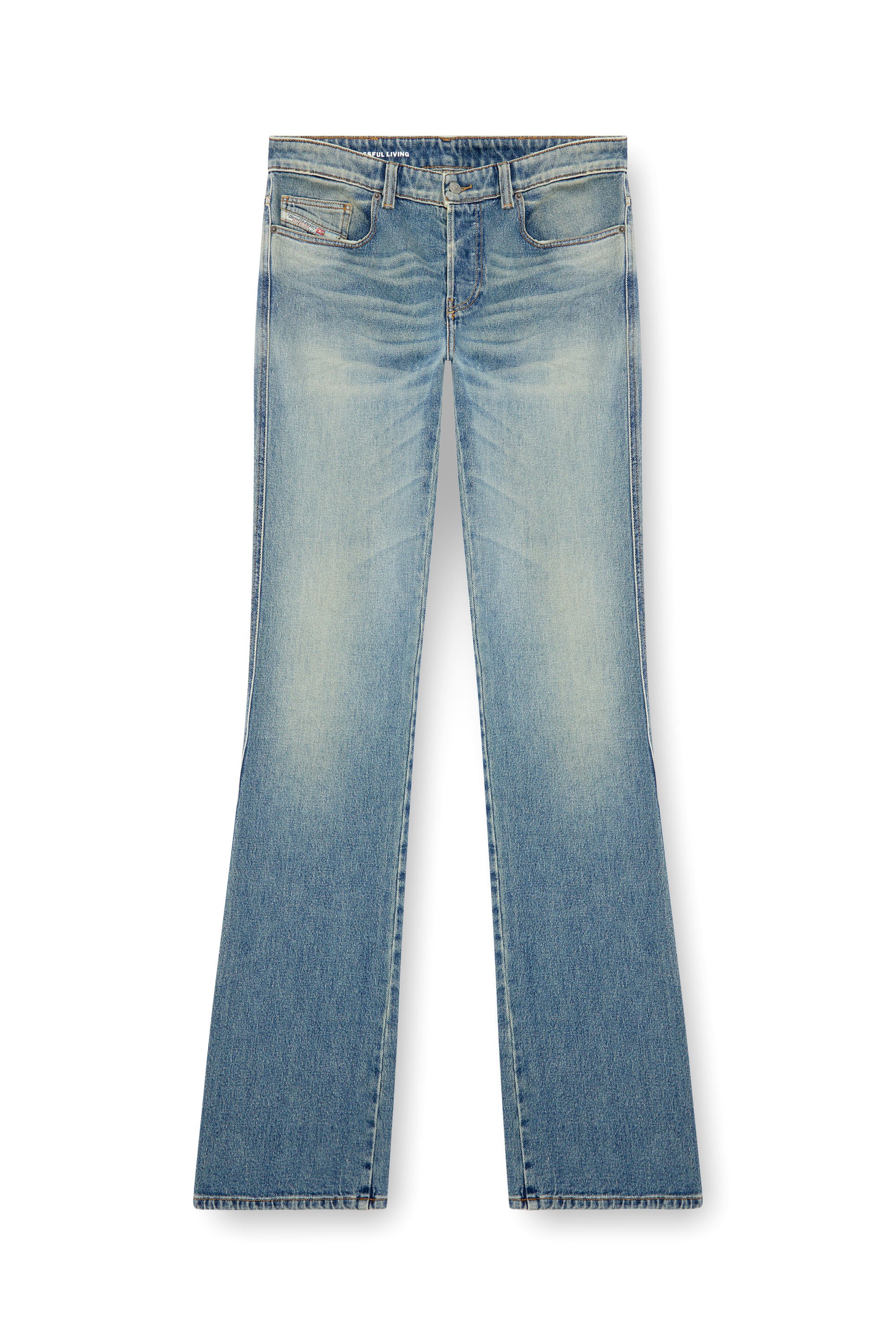 Diesel - Man Bootcut Jeans 1998 D-Buck 09J55, Light Blue - Image 3