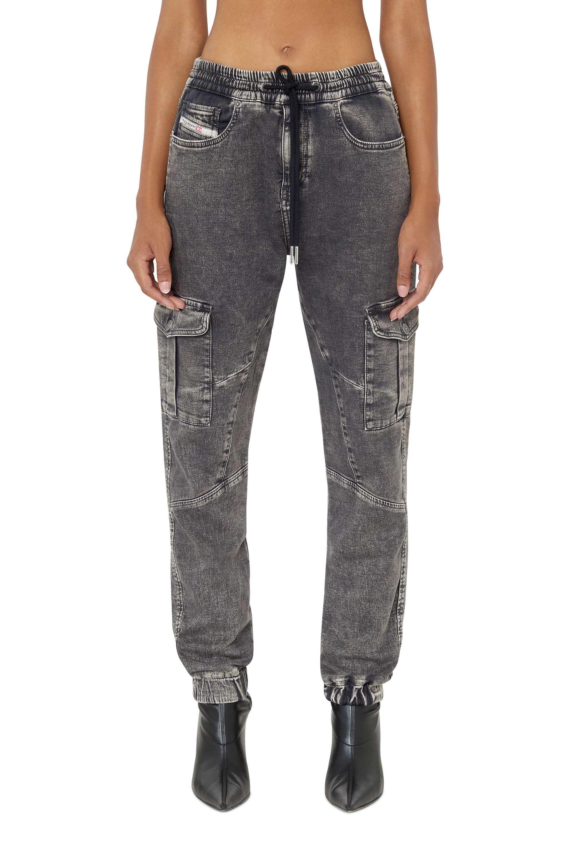 Diesel - Slim D-Ursy Track Denim 069ZF, Black/Dark grey - Image 1
