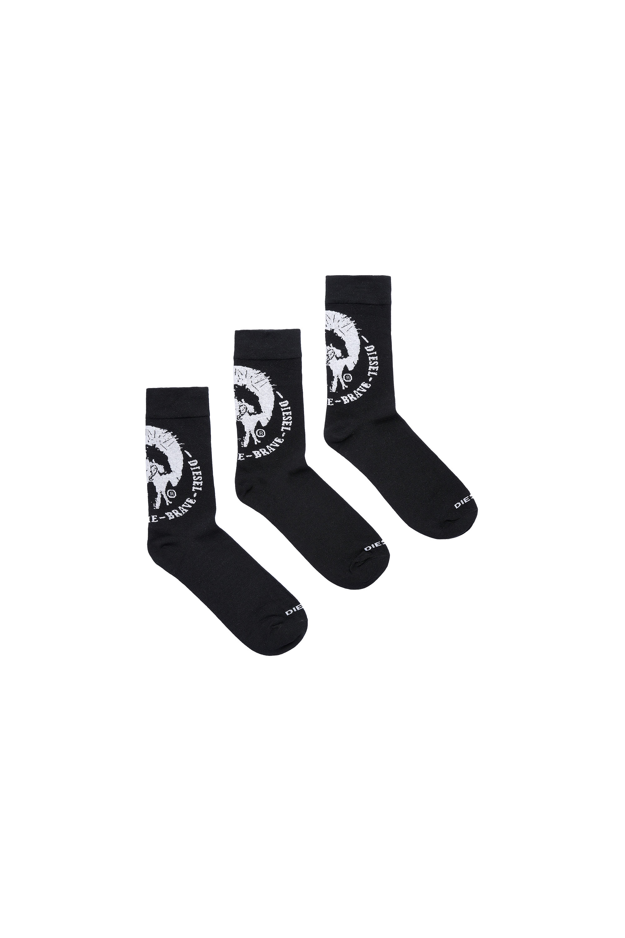 SKM-RAY-THREEPACK, Black - Socks
