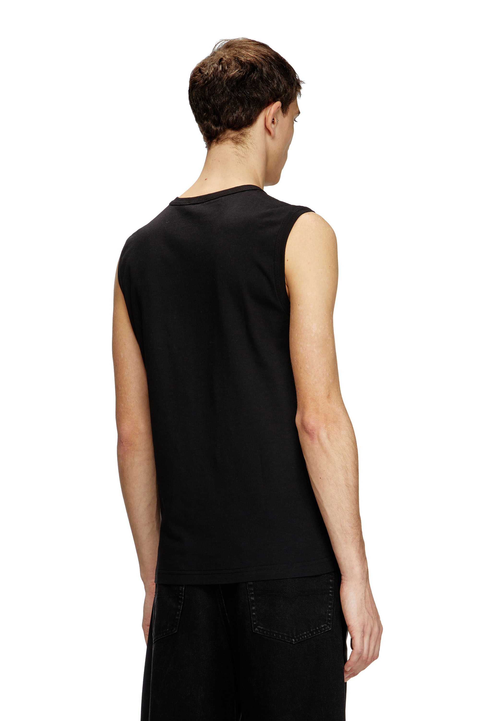 Diesel - T-BISCO-OD, Man's Tank top with metallic Oval D in Black - 4