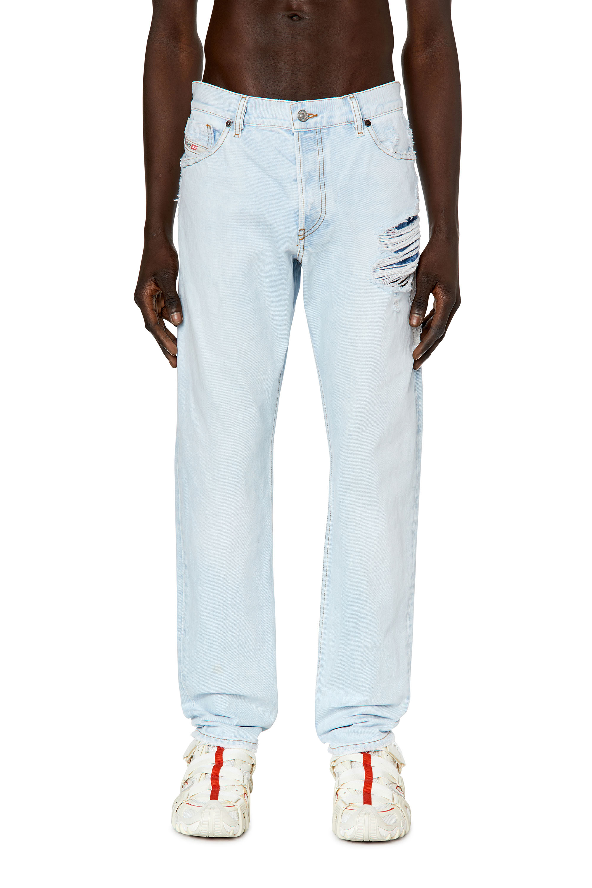 Diesel - 1995 D-Sark 007M6 Straight Jeans, Light Blue - Image 1
