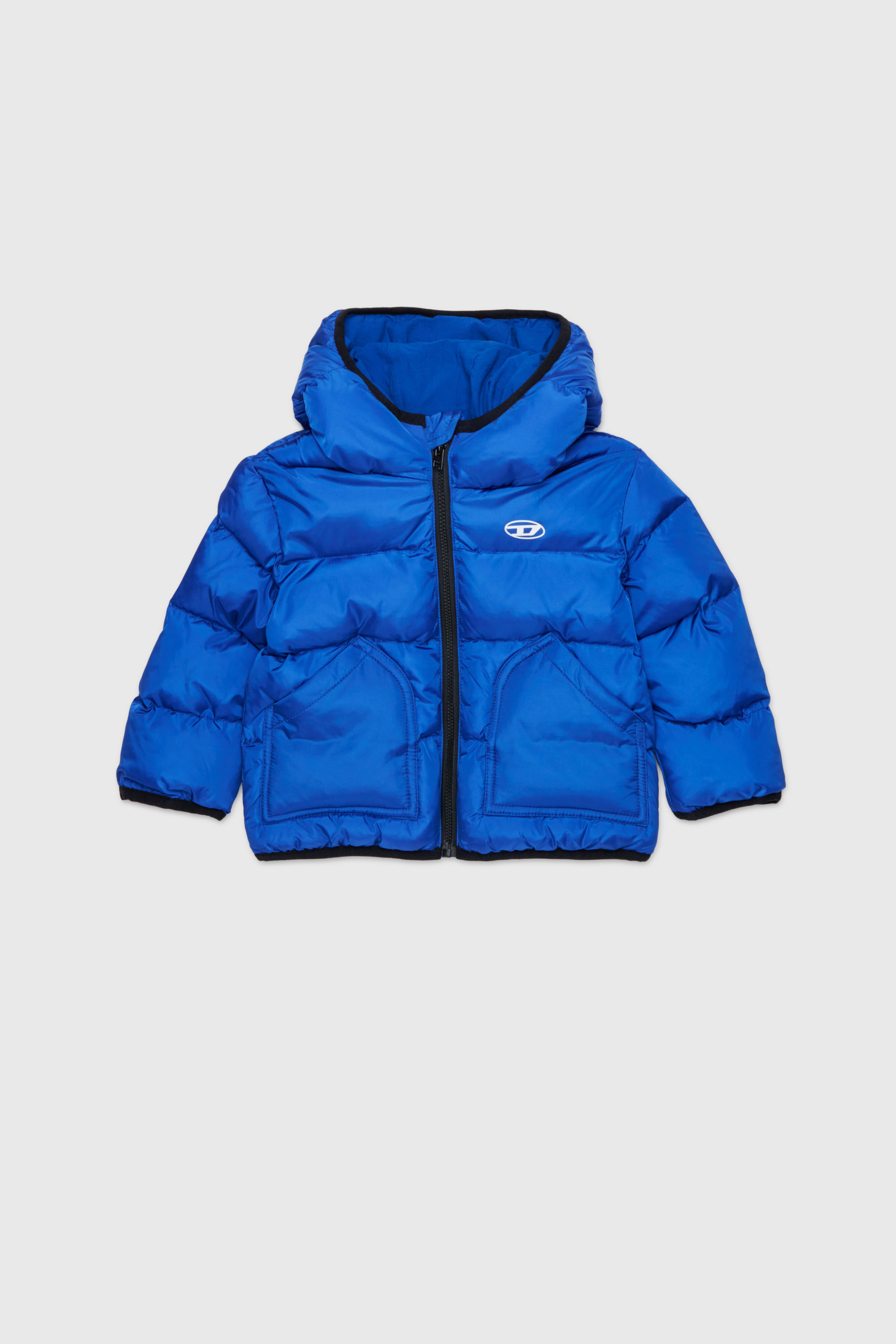 Diesel - JSIPB, Unisex's Puffer jacket with Oval D logo in Blue - 1