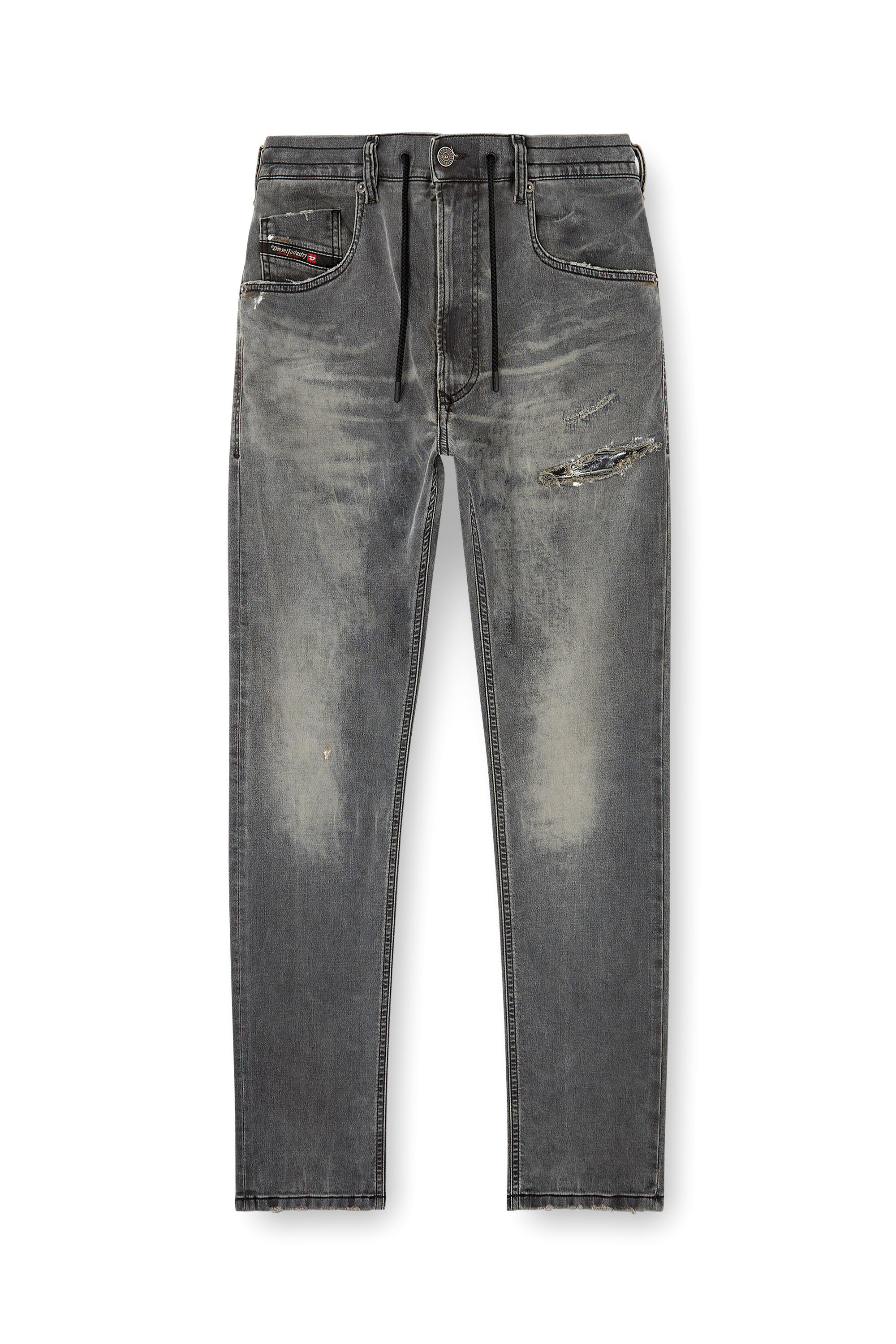 Diesel - Man's Regular 2032 D-Krooley Joggjeans® 068SB, Black/Dark grey - 2