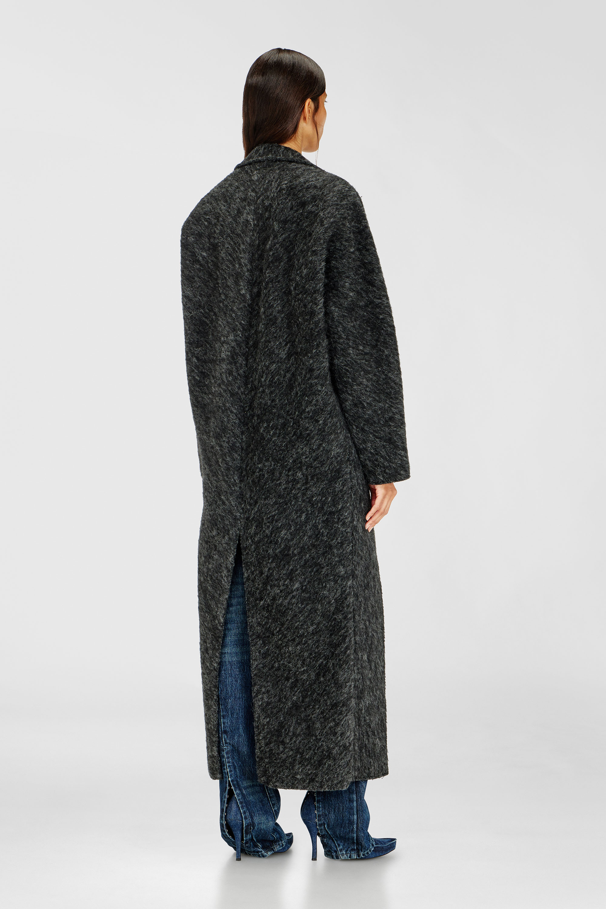 Diesel - W-SAYTA, Woman's Long coat in wool and alpaca blend in null - 4