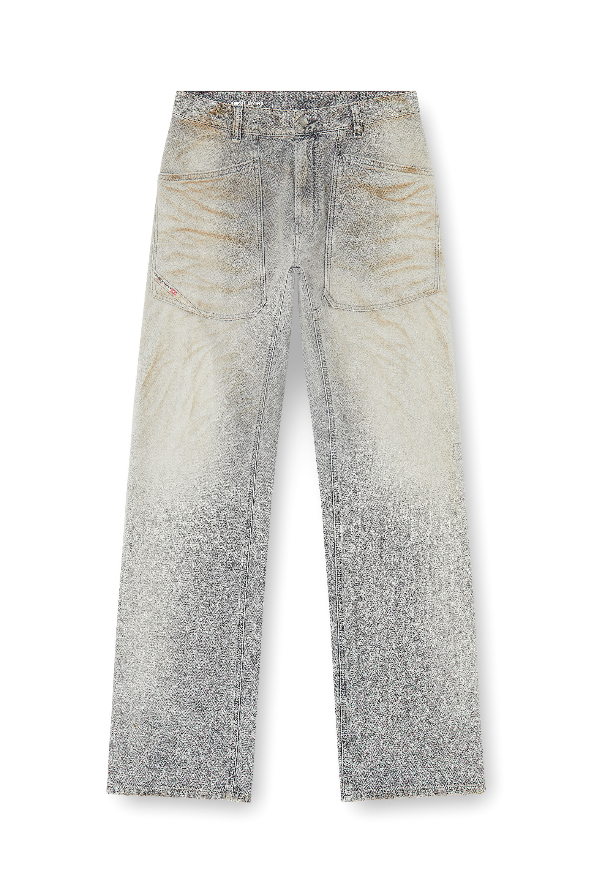 Diesel - Man's Relaxed Jeans D-Zeta 09Q11, Grey - 6