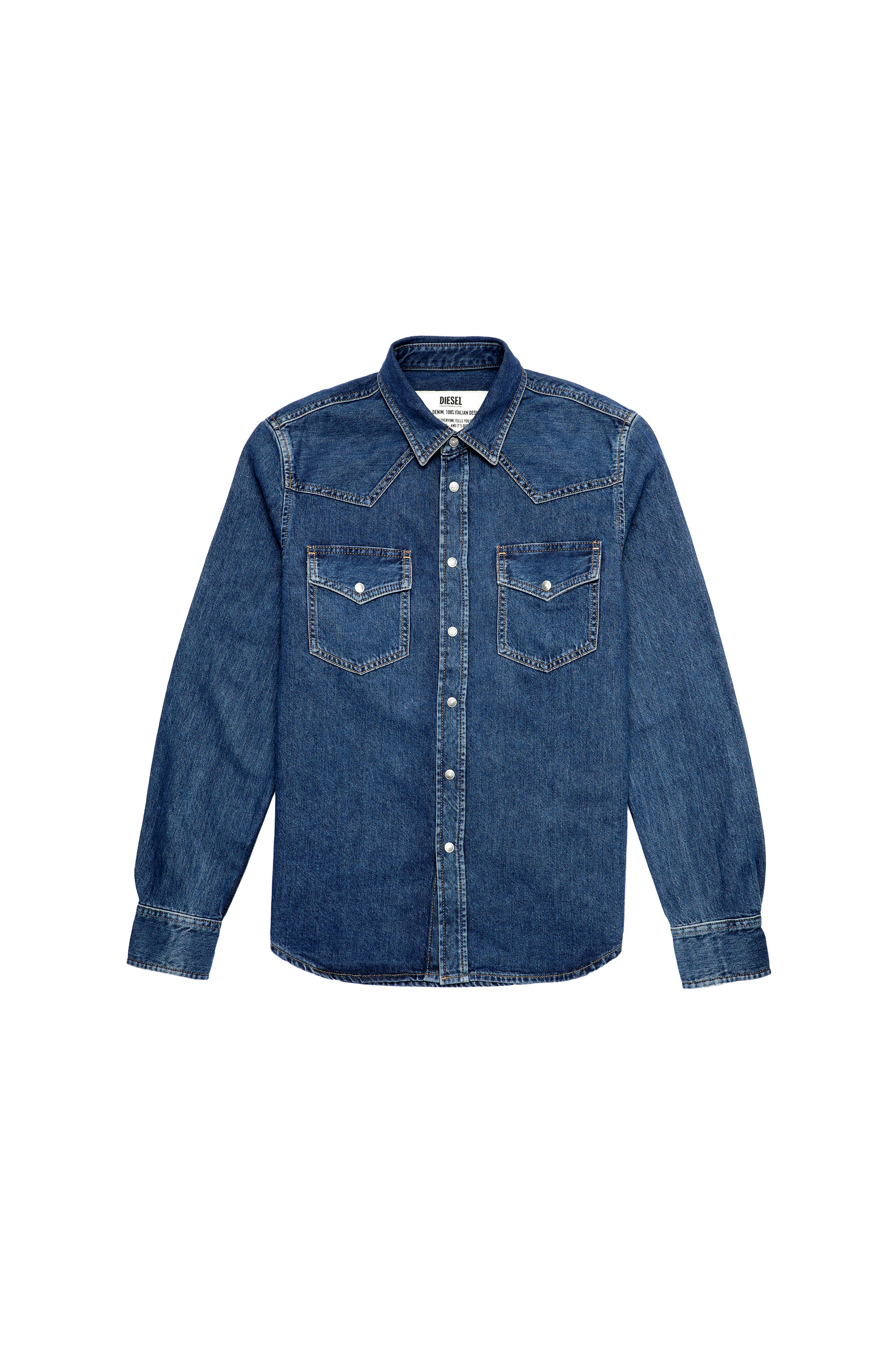 D-EAST-P1, Blue - Denim Shirts