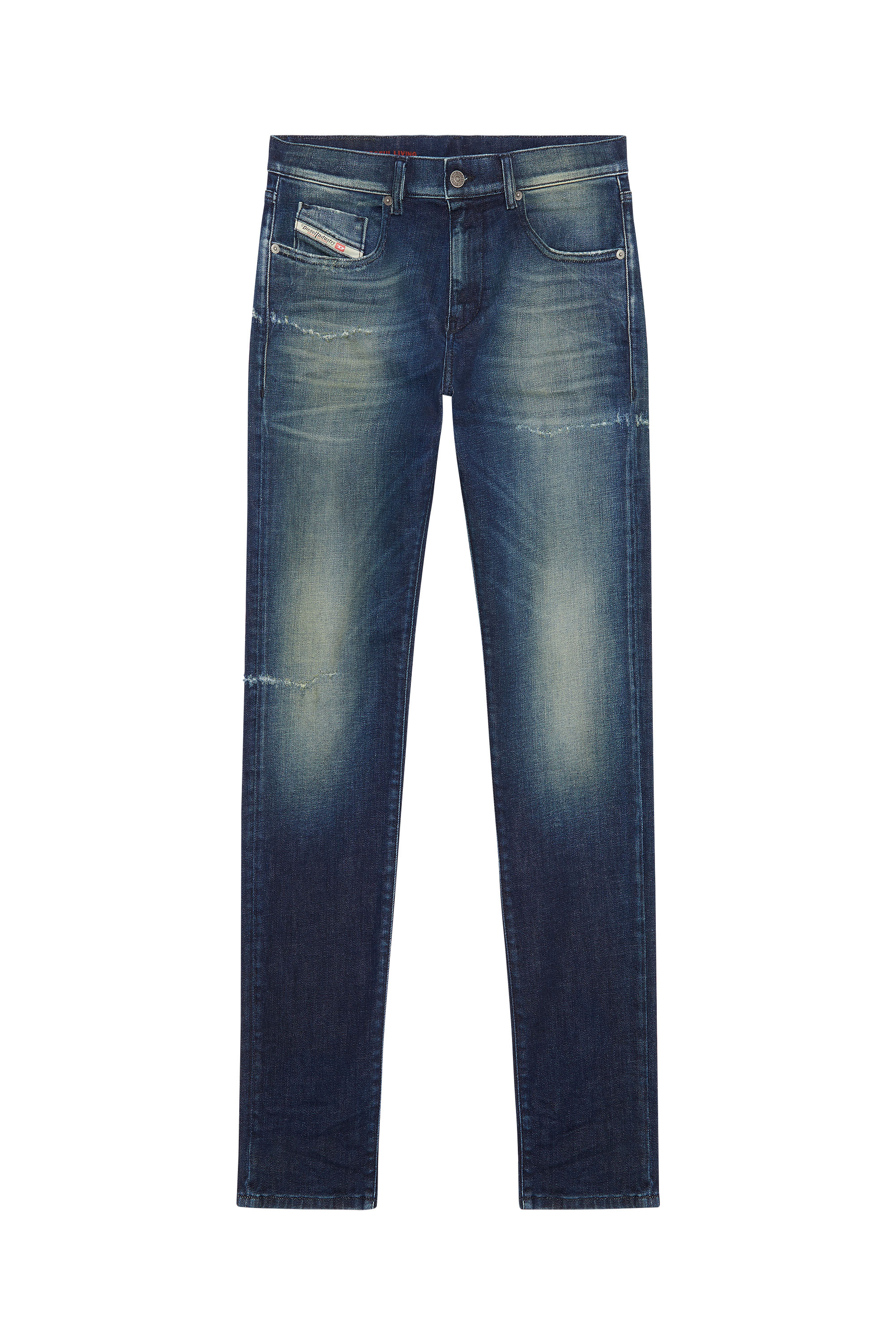 Diesel - Slim Jeans 2019 D-Strukt 09F57, Dark Blue - Image 6