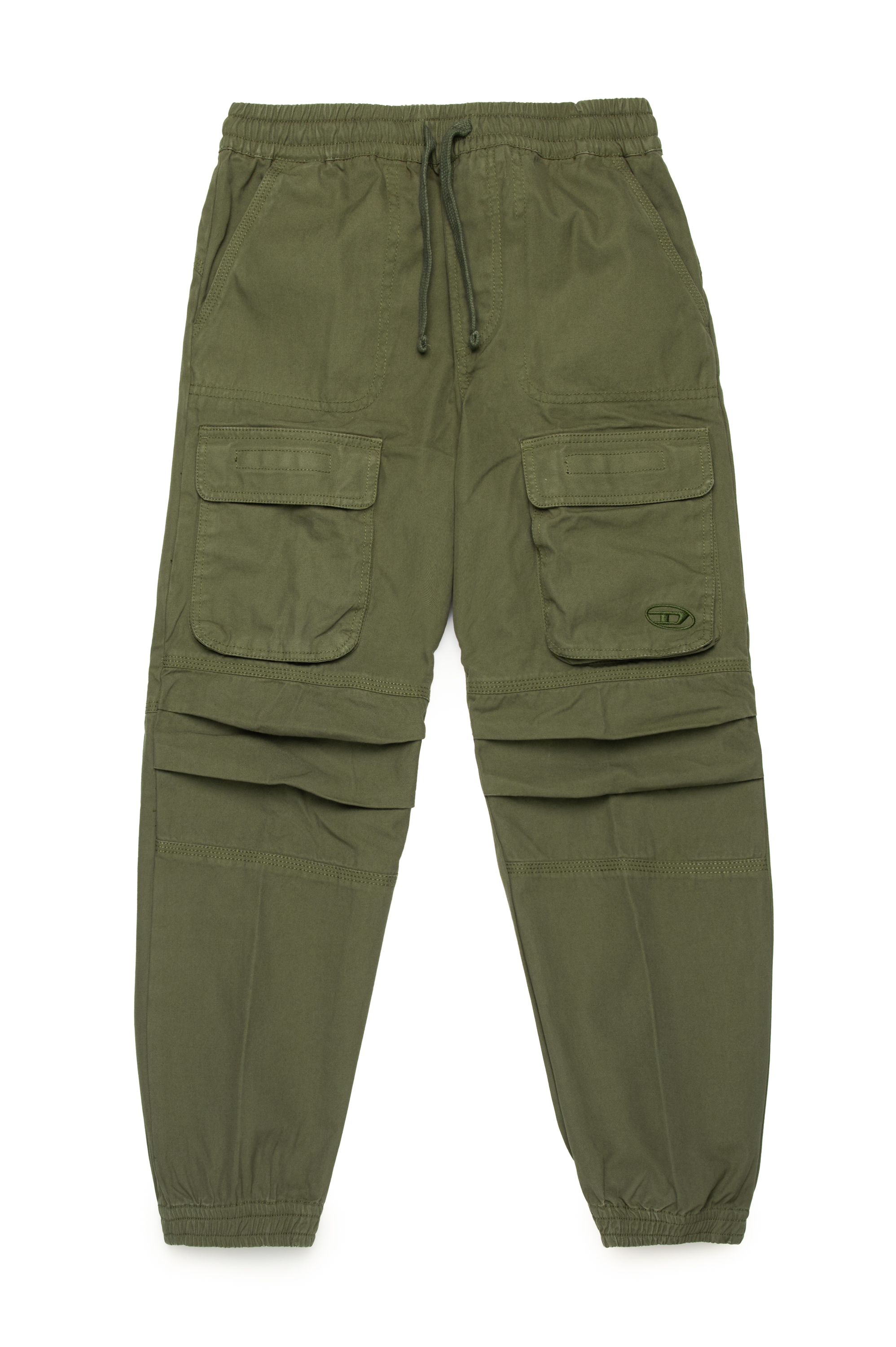 Diesel - PMIRT, Unisex Cotton cargo pants in Green - Image 1
