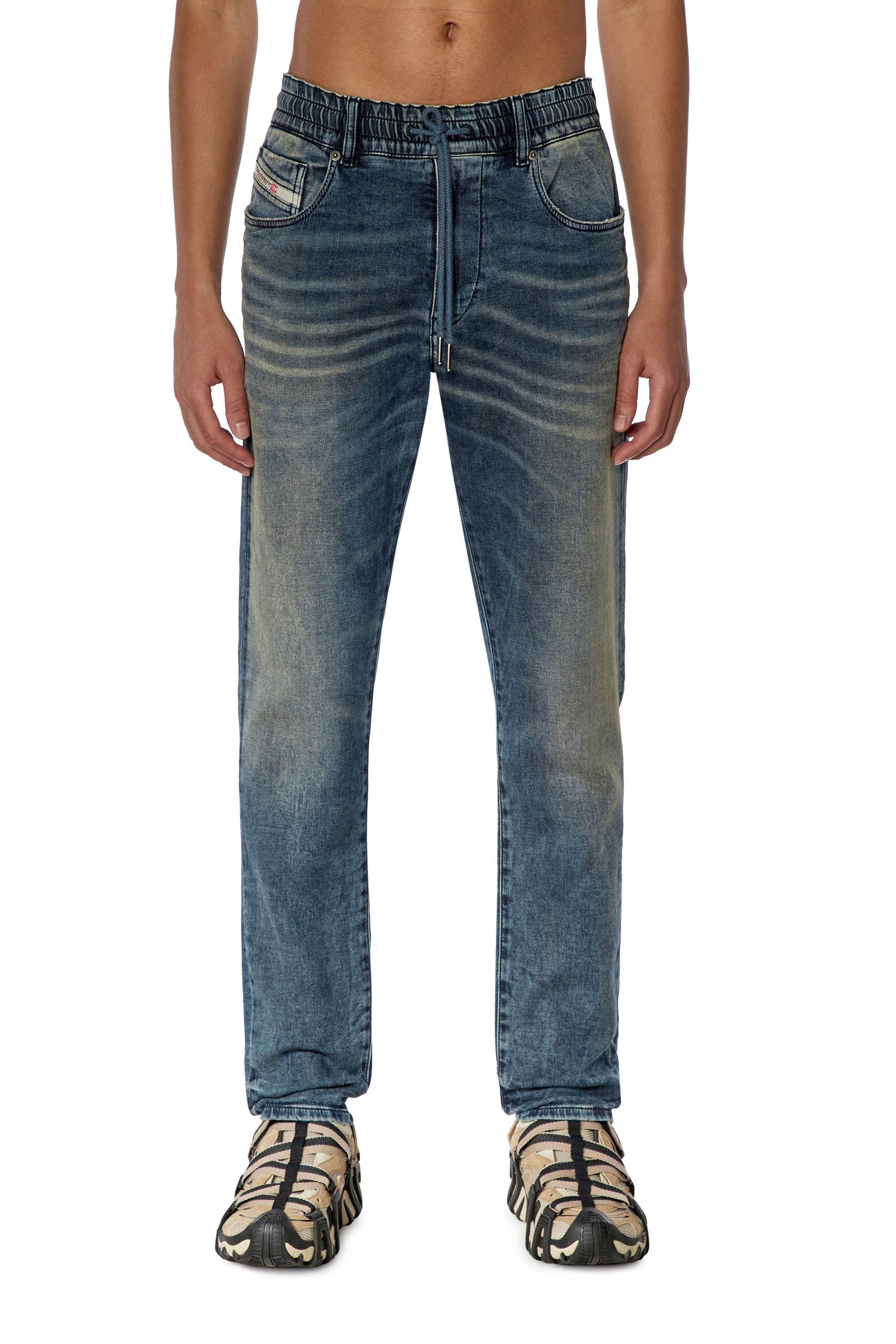 Diesel - Slim D-Strukt JoggJeans® 068FN, Dark Blue - Image 2