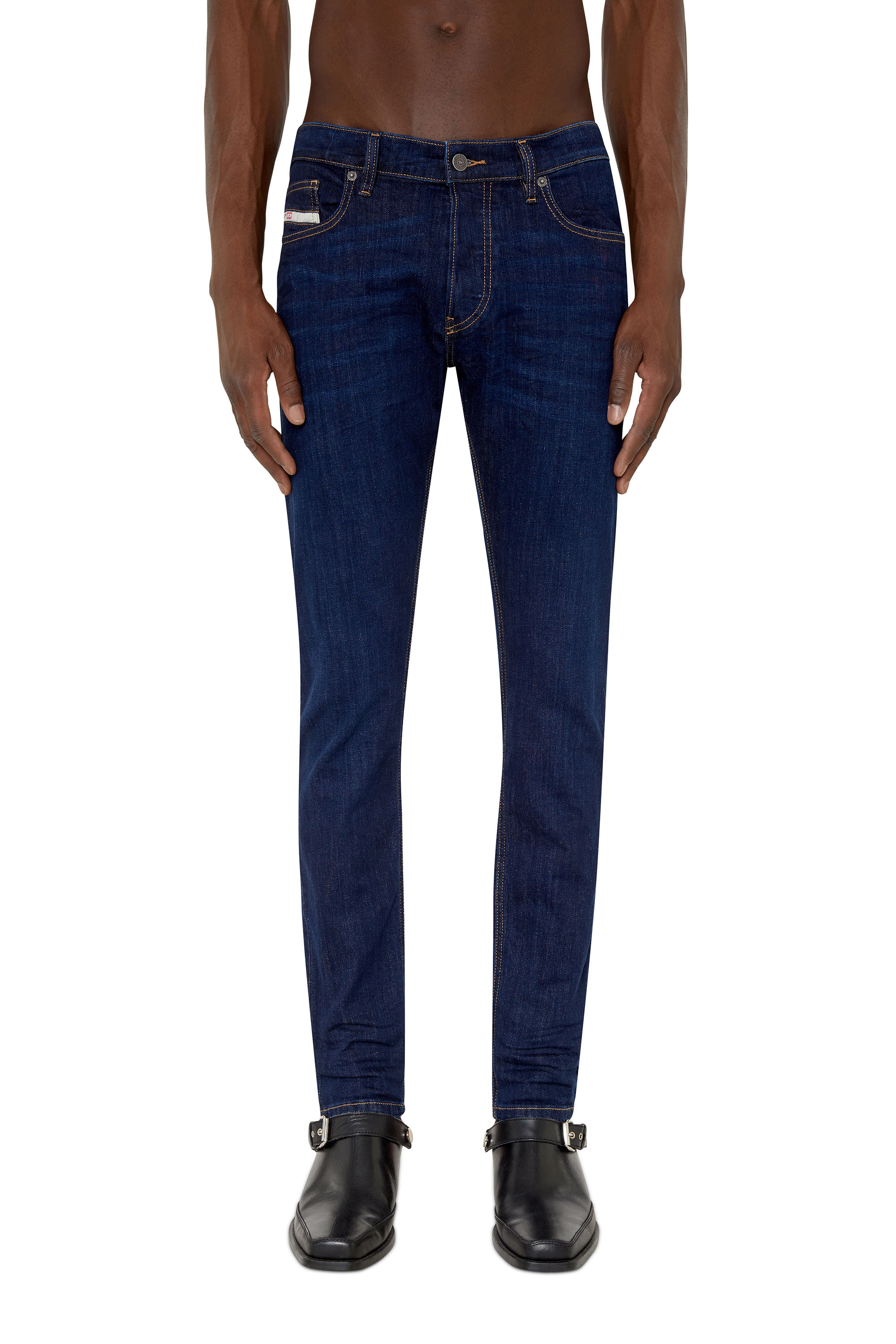 Diesel - Slim Jeans D-Luster 0IHAQ, Dark Blue - Image 2