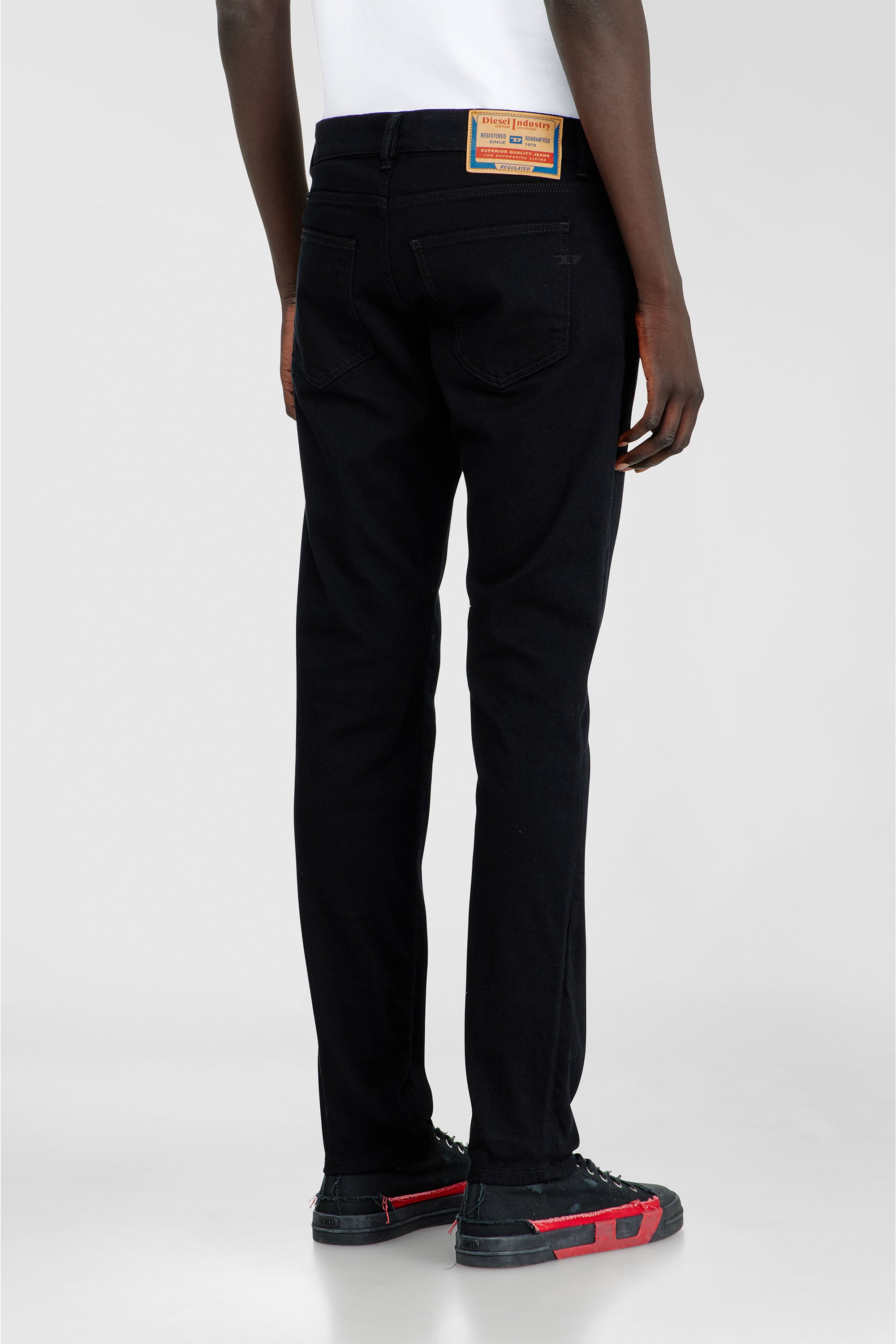 Diesel - Man's Slim Jeans 2019 D-Strukt 069YP, Black/Dark grey - 5