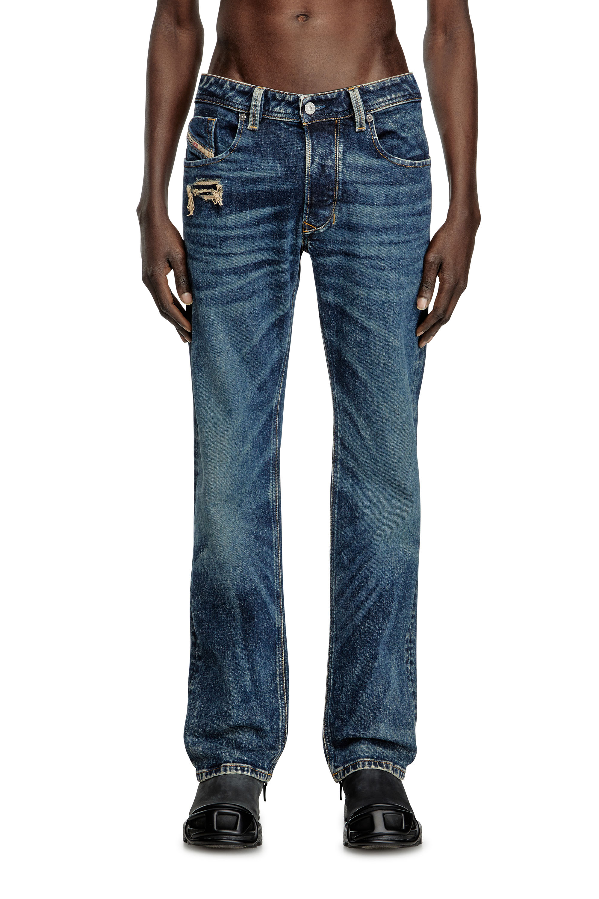 Diesel - Man's Regular Jeans 1985 Larkee 007Y3, Dark Blue - 1