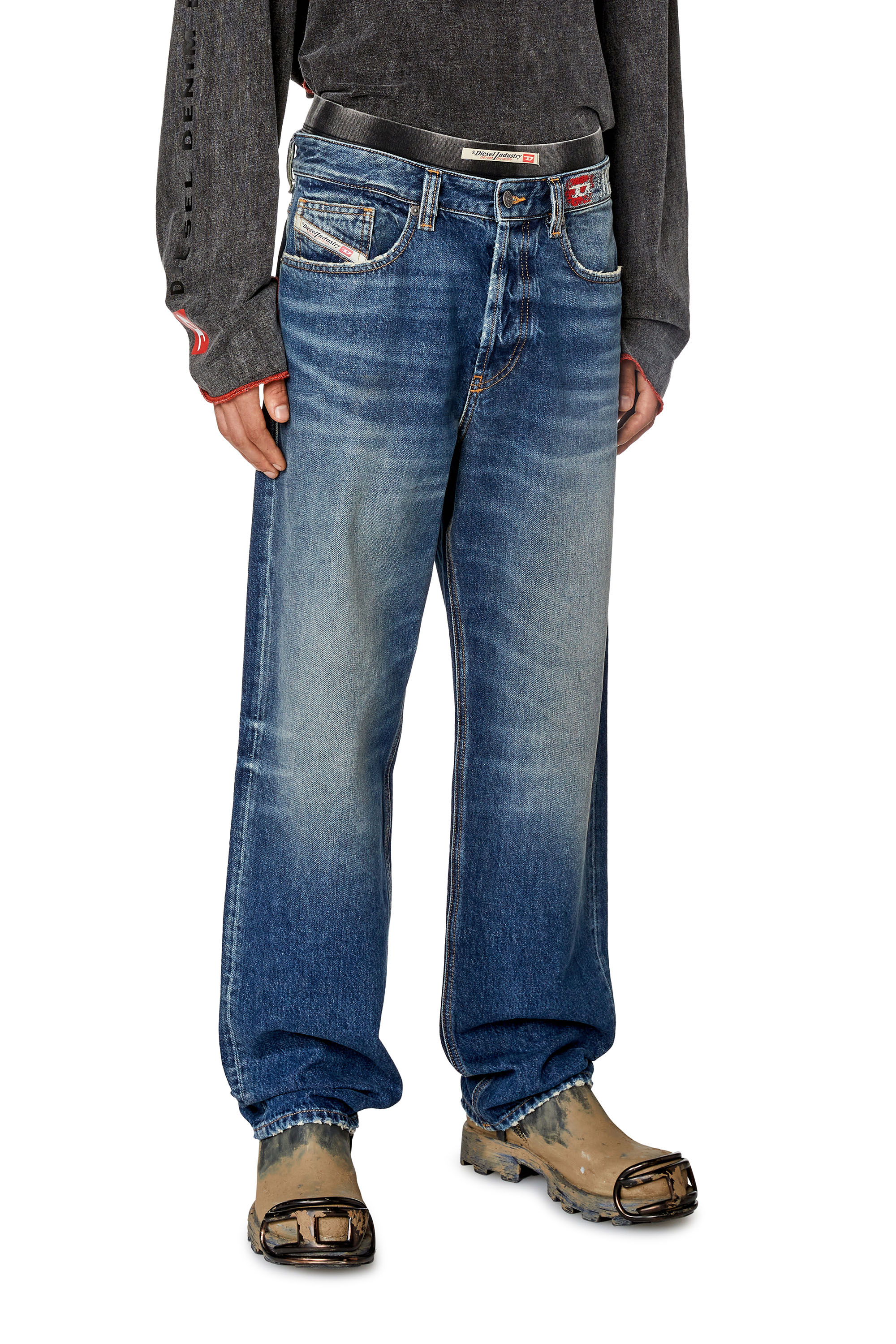 Diesel - Straight Jeans 2010 D-Macs 09H02, Medium blue - Image 2