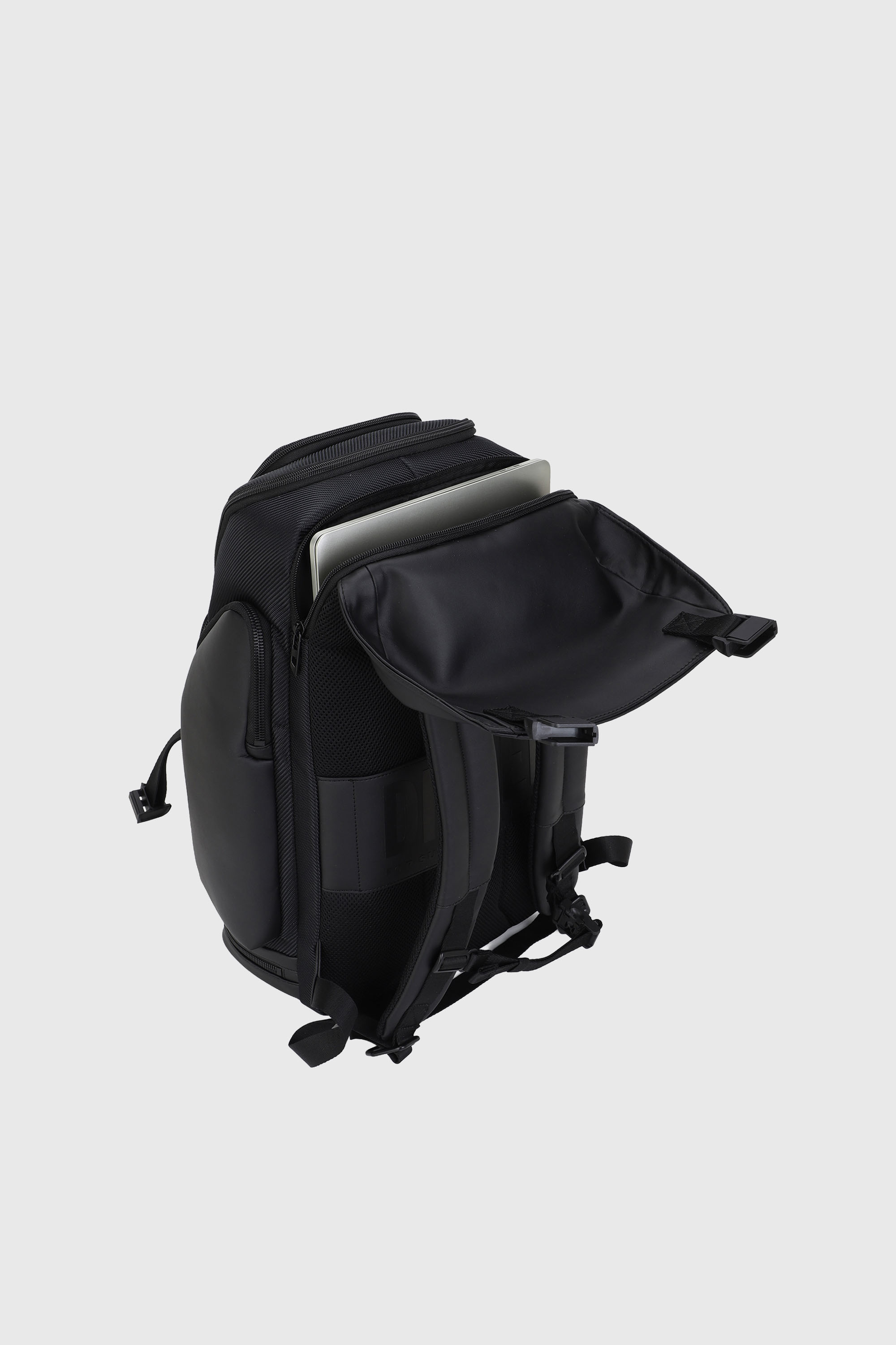 Diesel - DIESEL CARBON FIBER BACKPACK-BLACK  DSB0, Unisex's Functional business backpack in Black - 6