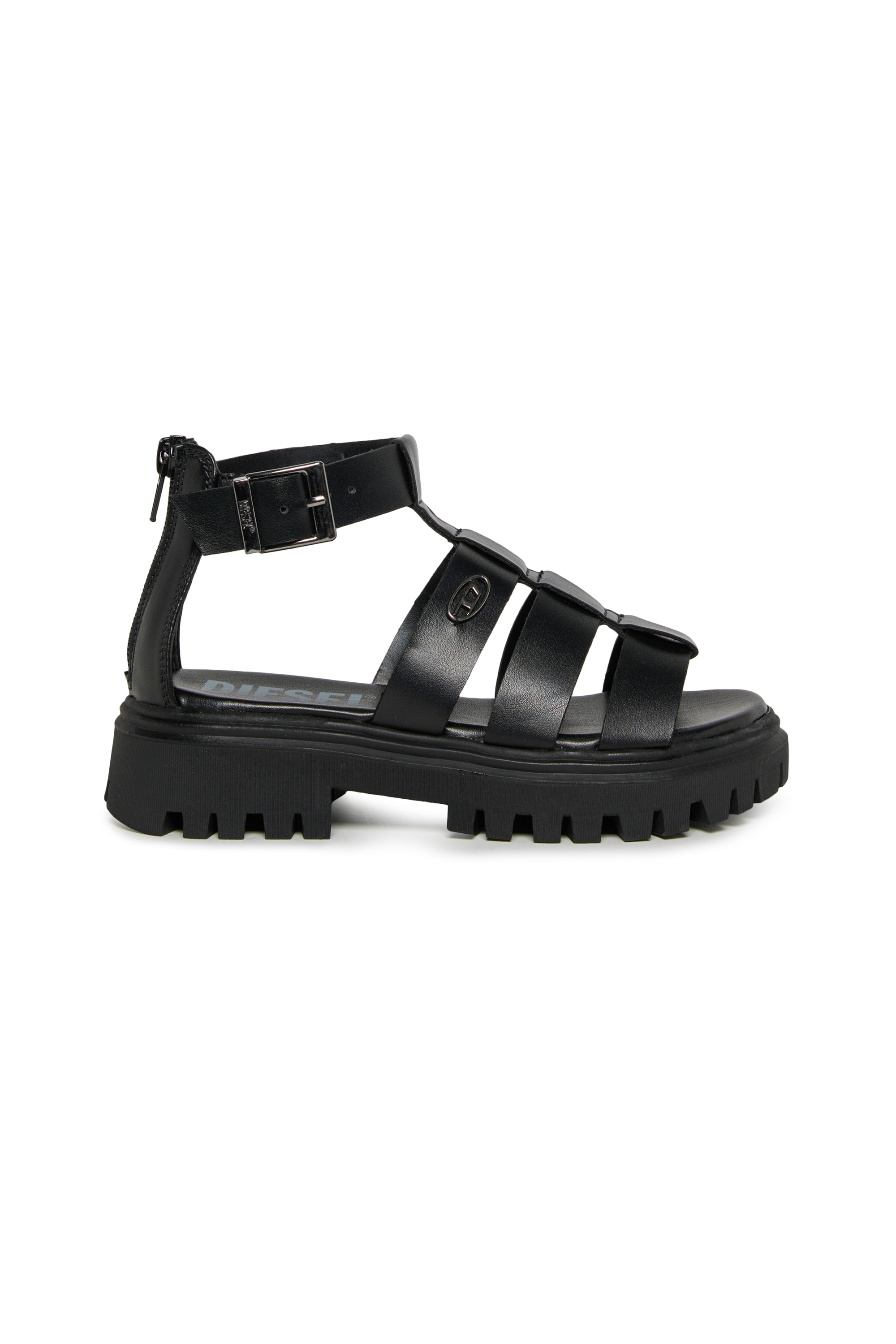 Diesel - D-SANSTRY, Woman's D-Sanstry- Chunky sandal with Oval D in Black - 1