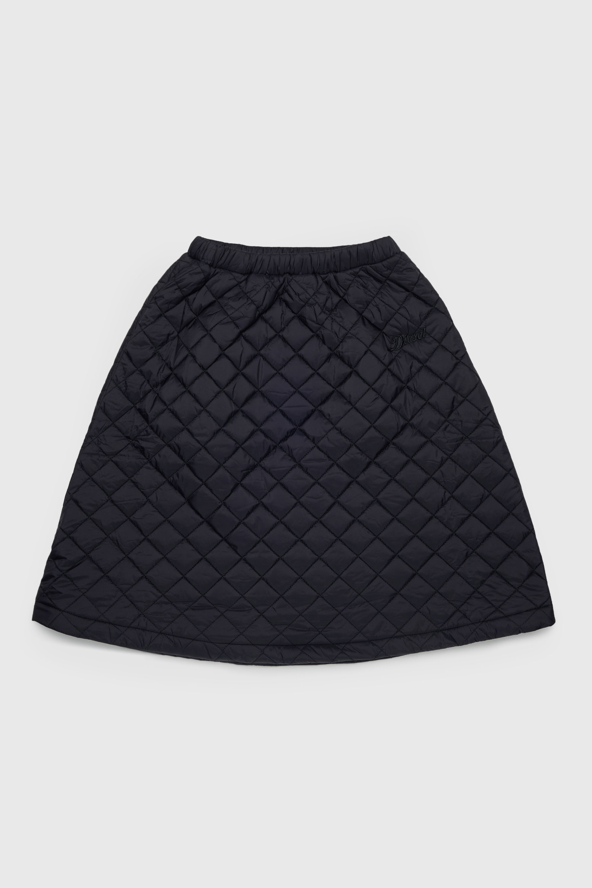 Diesel - GMONTY, Woman's Quilted nylon skirt in Black - 1