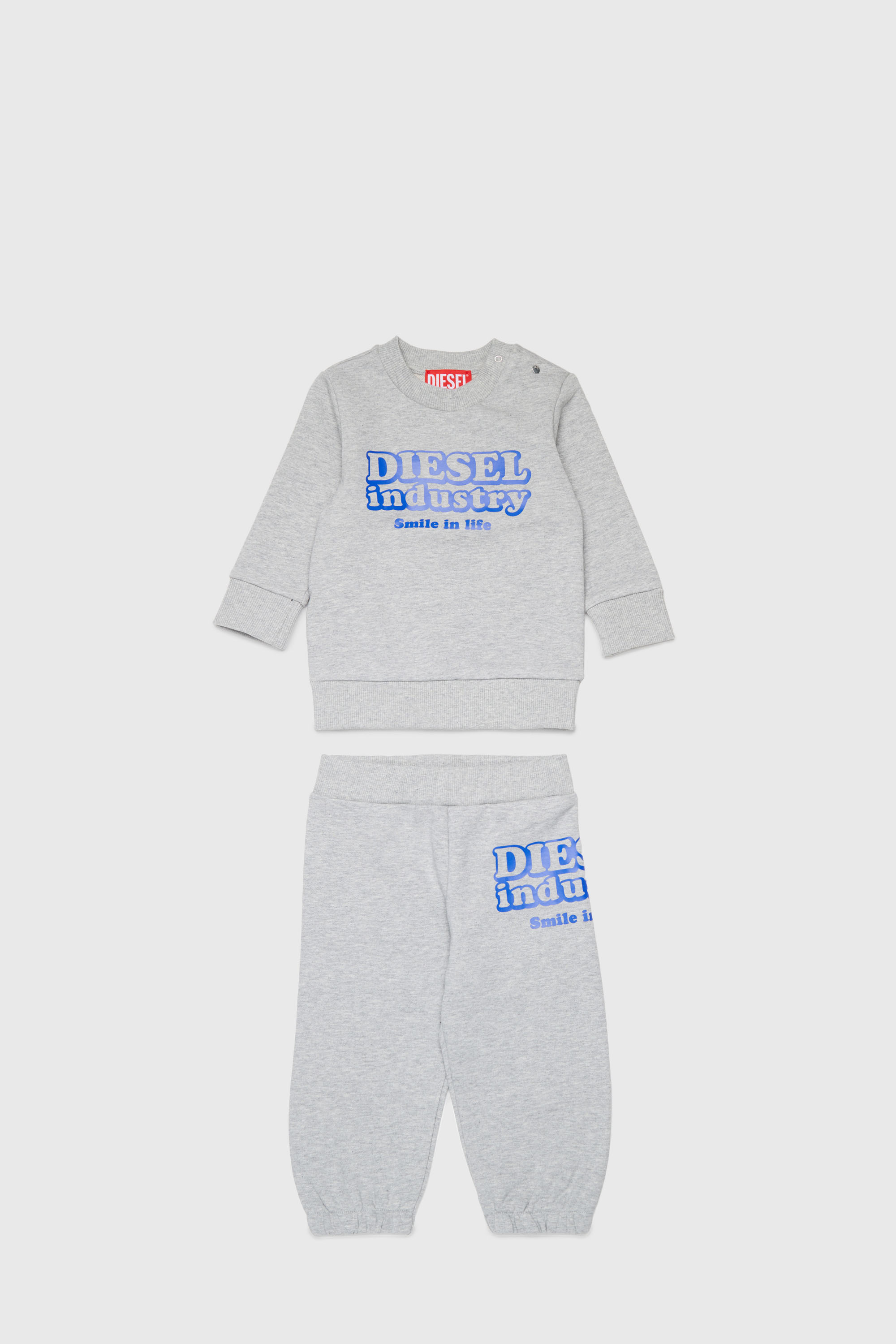 Diesel - SLODIMB-SET, Unisex's Cotton tracksuit set with Diesel Industry print in null - 1