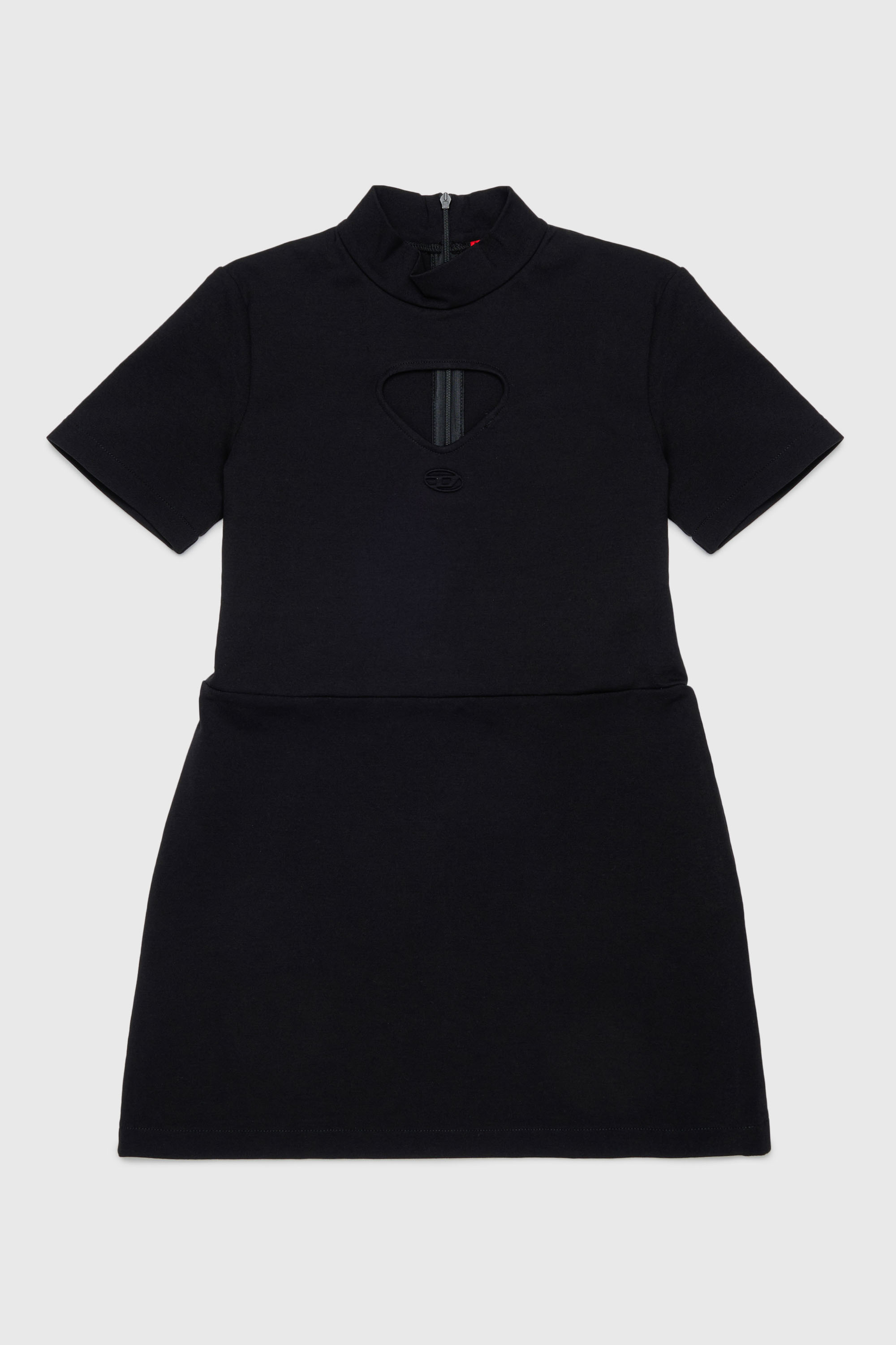 Diesel - DMILX, Woman's Cut-out dress in stretch fabric in Black - 1