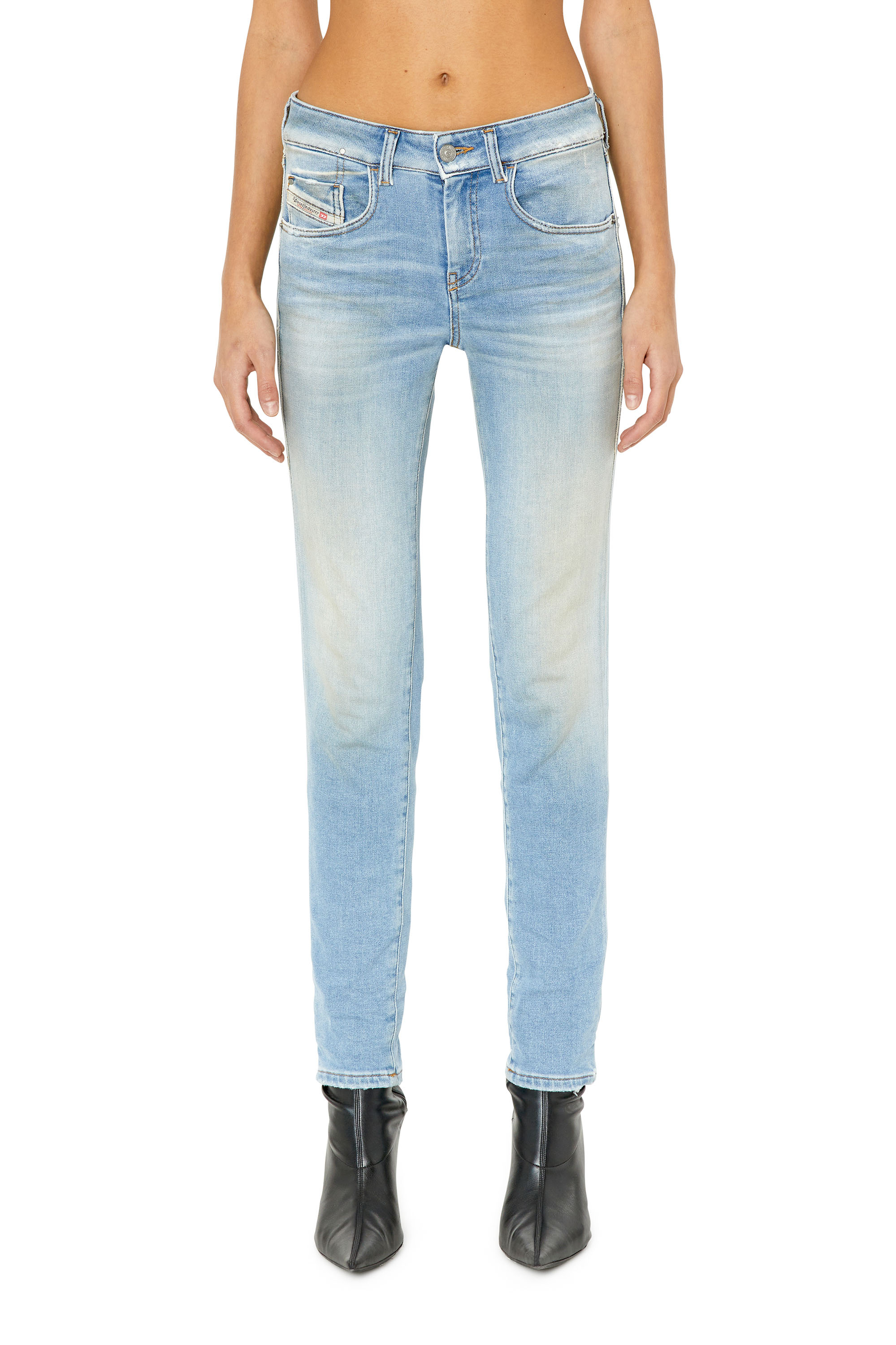 Diesel - Slim D-Ollies JoggJeans® 068CW, Light Blue - Image 1