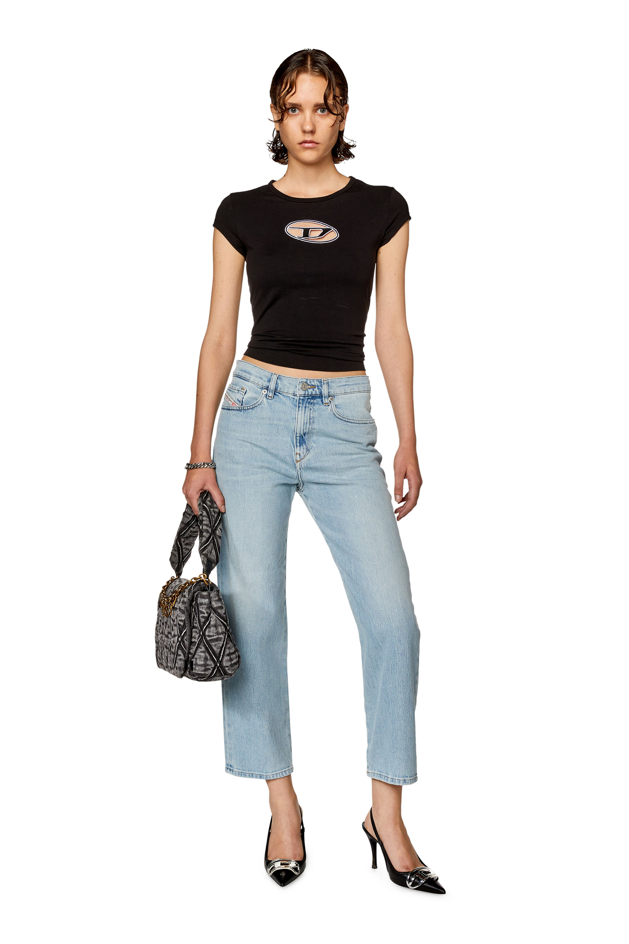 Diesel - Boyfriend Jeans 2016 D-Air 09G74, Light Blue - Image 4