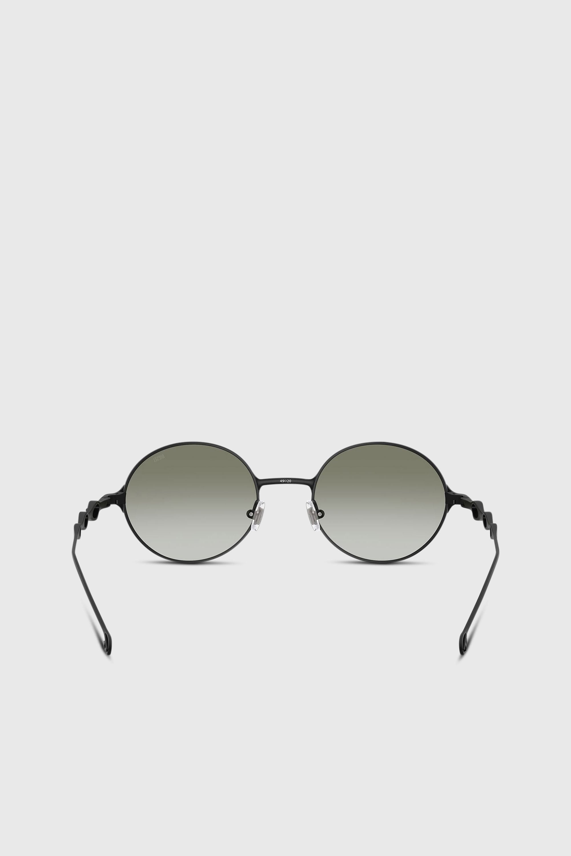 Diesel - 0DL1008, Unisex's Round sunglasses in Black/Green - 3