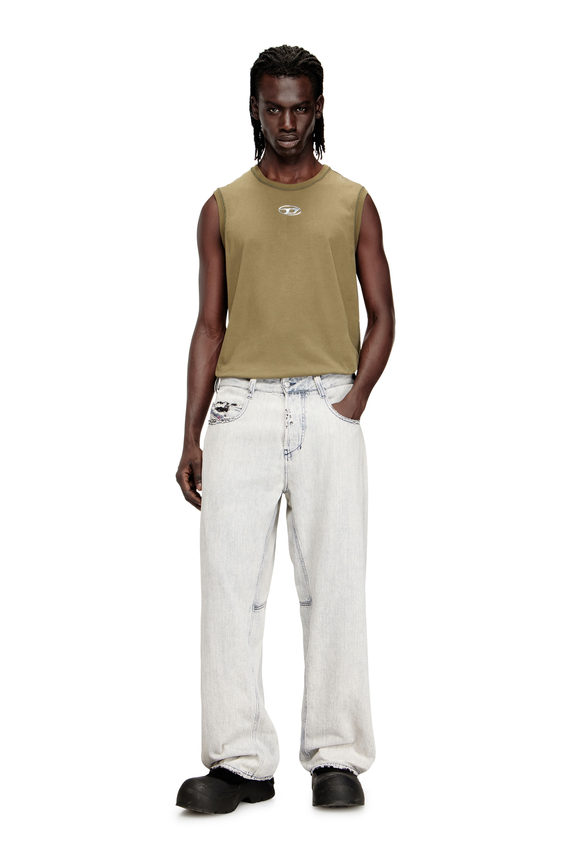 Diesel - Unisex's Relaxed Jeans 1997 D-Enim-M 068UR, Light Blue - 1