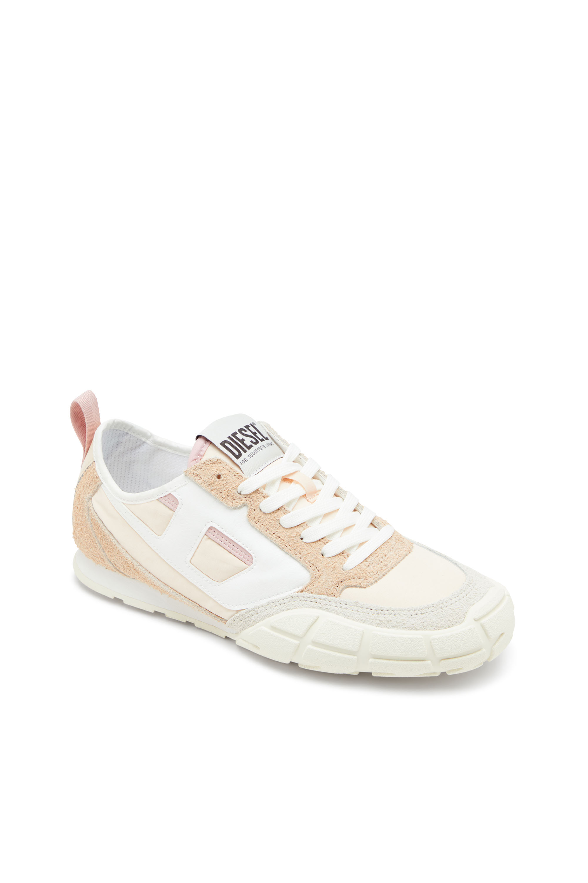 Women's S-Pagodha-Sneakers in leather, suede and ripstop Beige