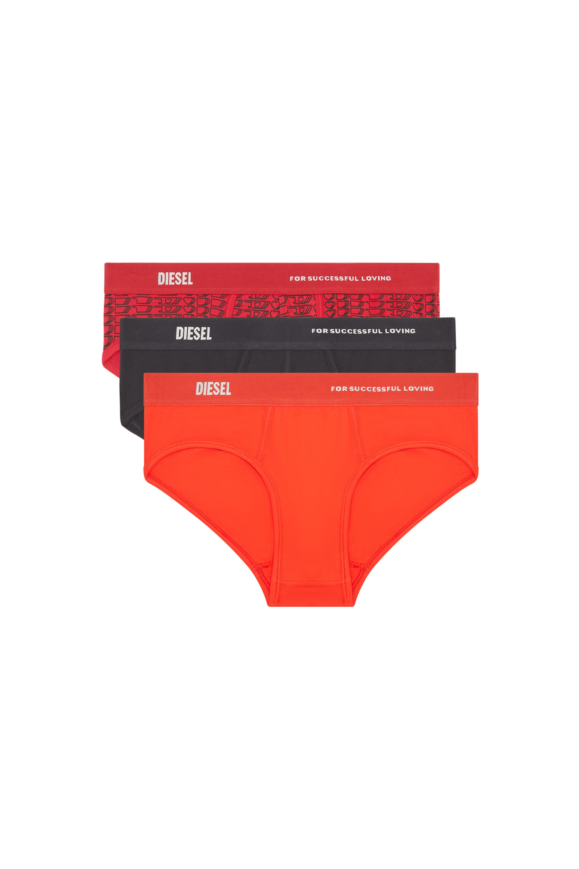 UMBR-ANDRETHREEPACK, Black/Red - Briefs