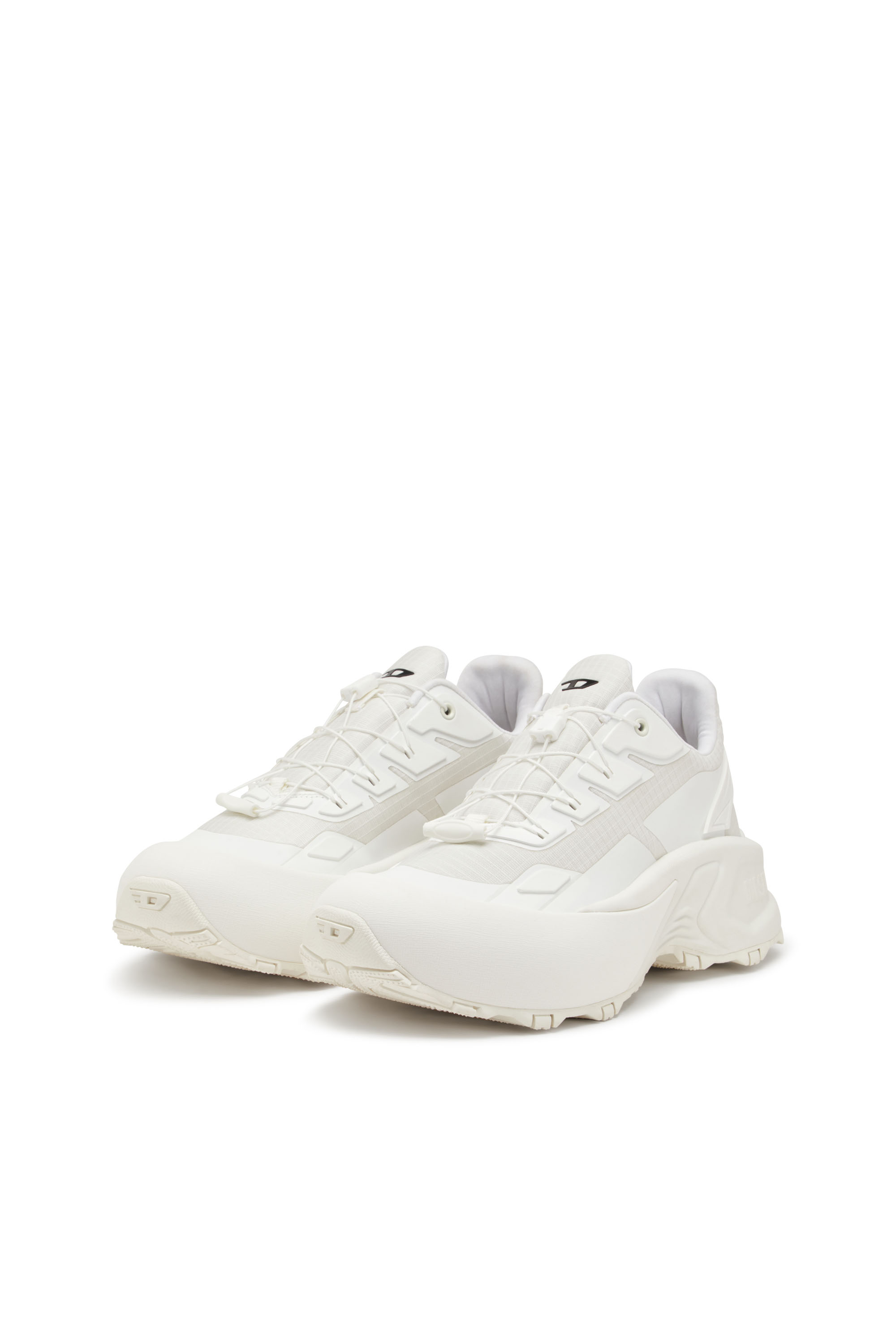 Diesel - D-CAGE RUNNER, Man's D-Cage Runner-Sneakers in TPU-trimmed ripstop in White - 9