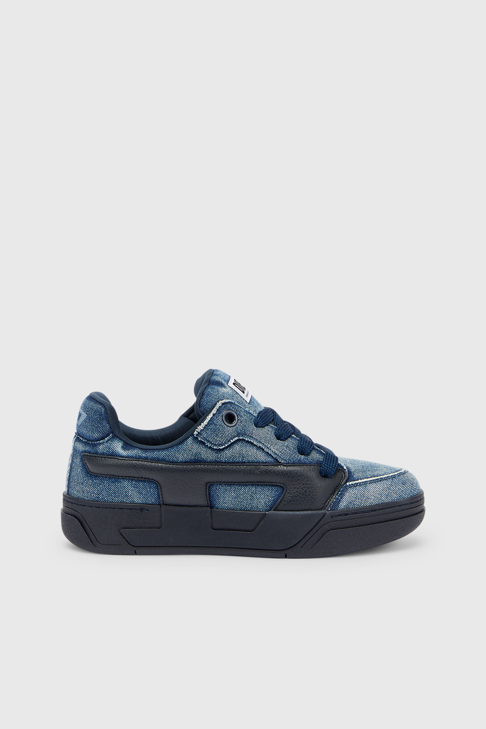 S-D-Ollie - Sneakers in washed frayed denim