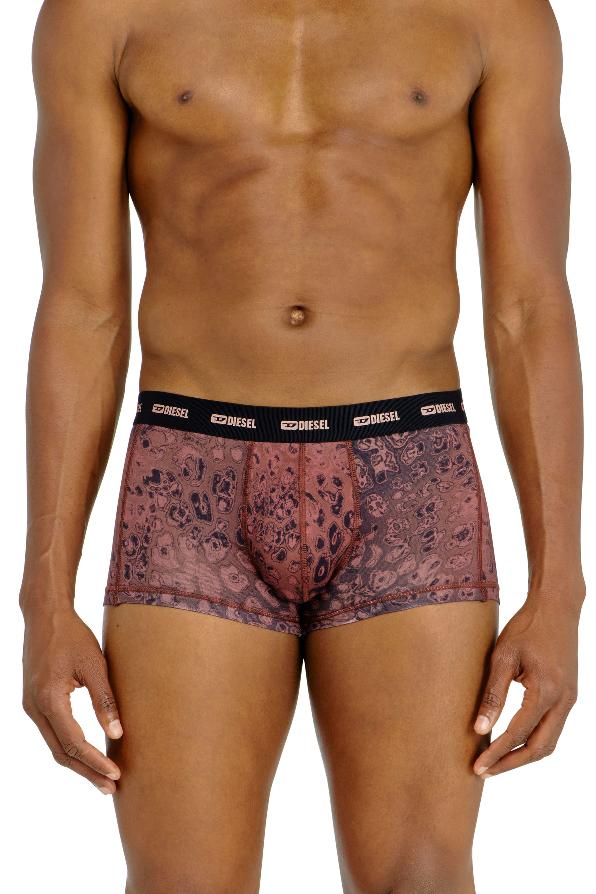 Diesel - DAMIEN-UTLT-3PACK, Man's Three-pack of stretch cotton boxer briefs in Violet - 1