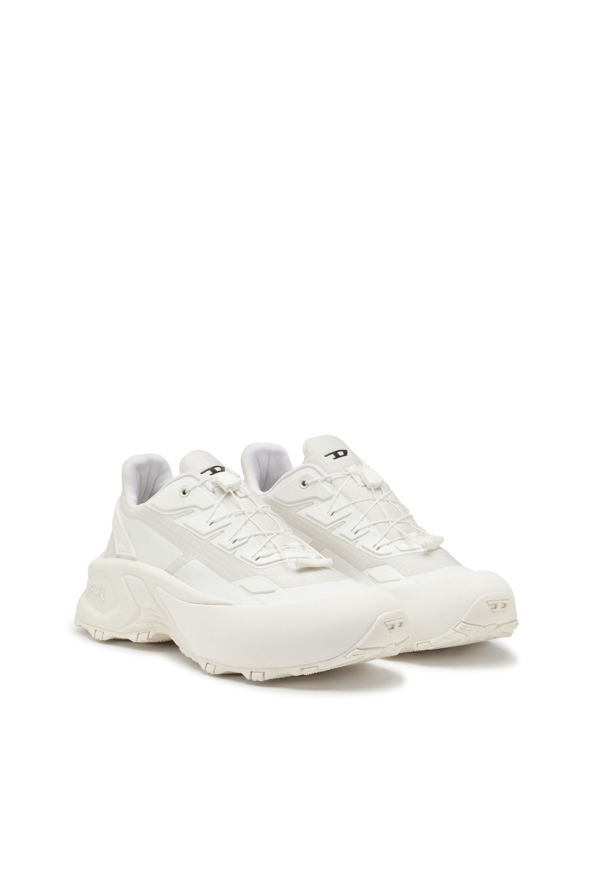 Diesel - D-CAGE RUNNER, Man's D-Cage Runner-Sneakers in TPU-trimmed ripstop in White - 2