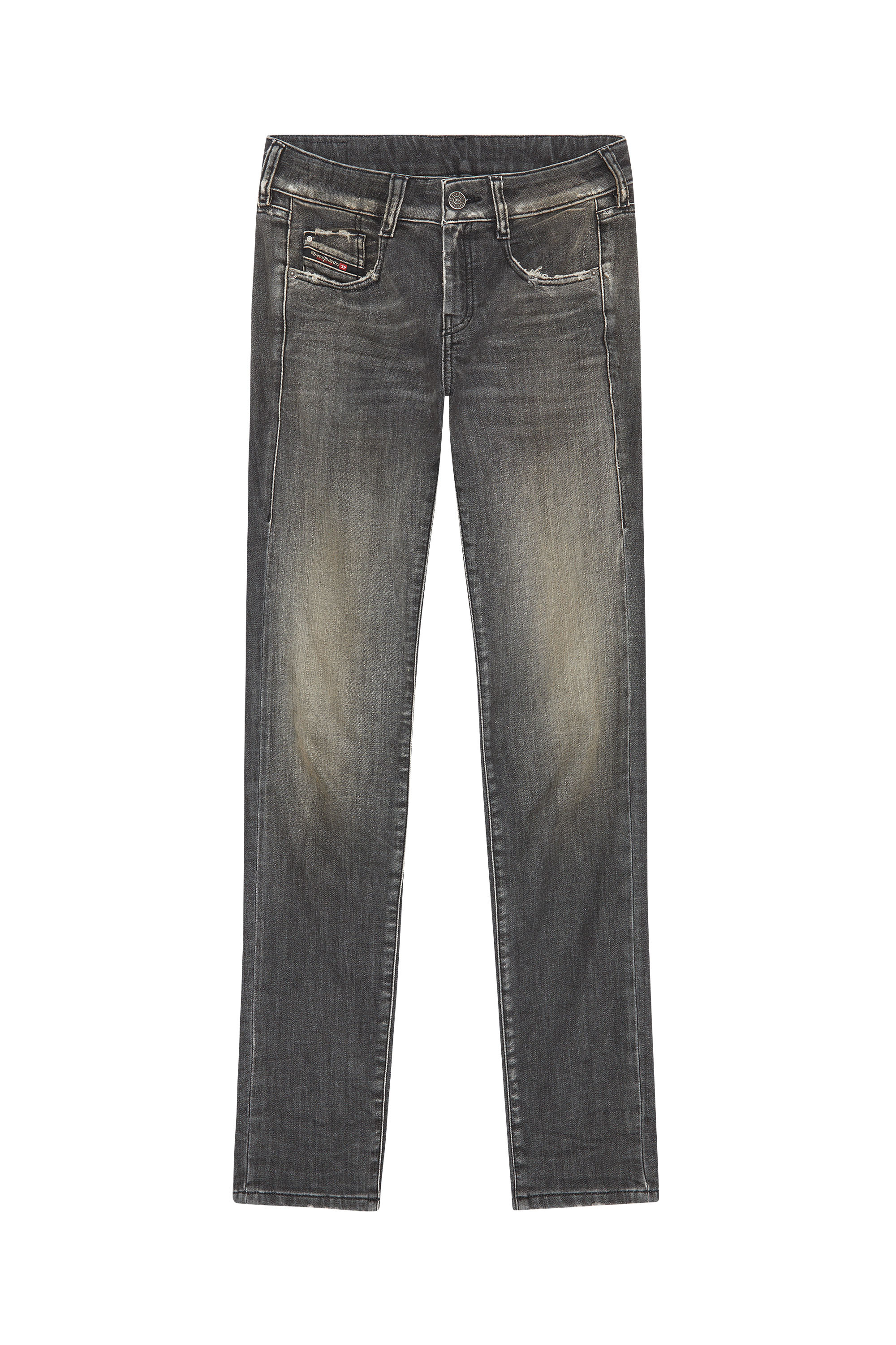 Diesel - Slim D-Ollies JoggJeans® 09F01, Black/Dark grey - Image 5