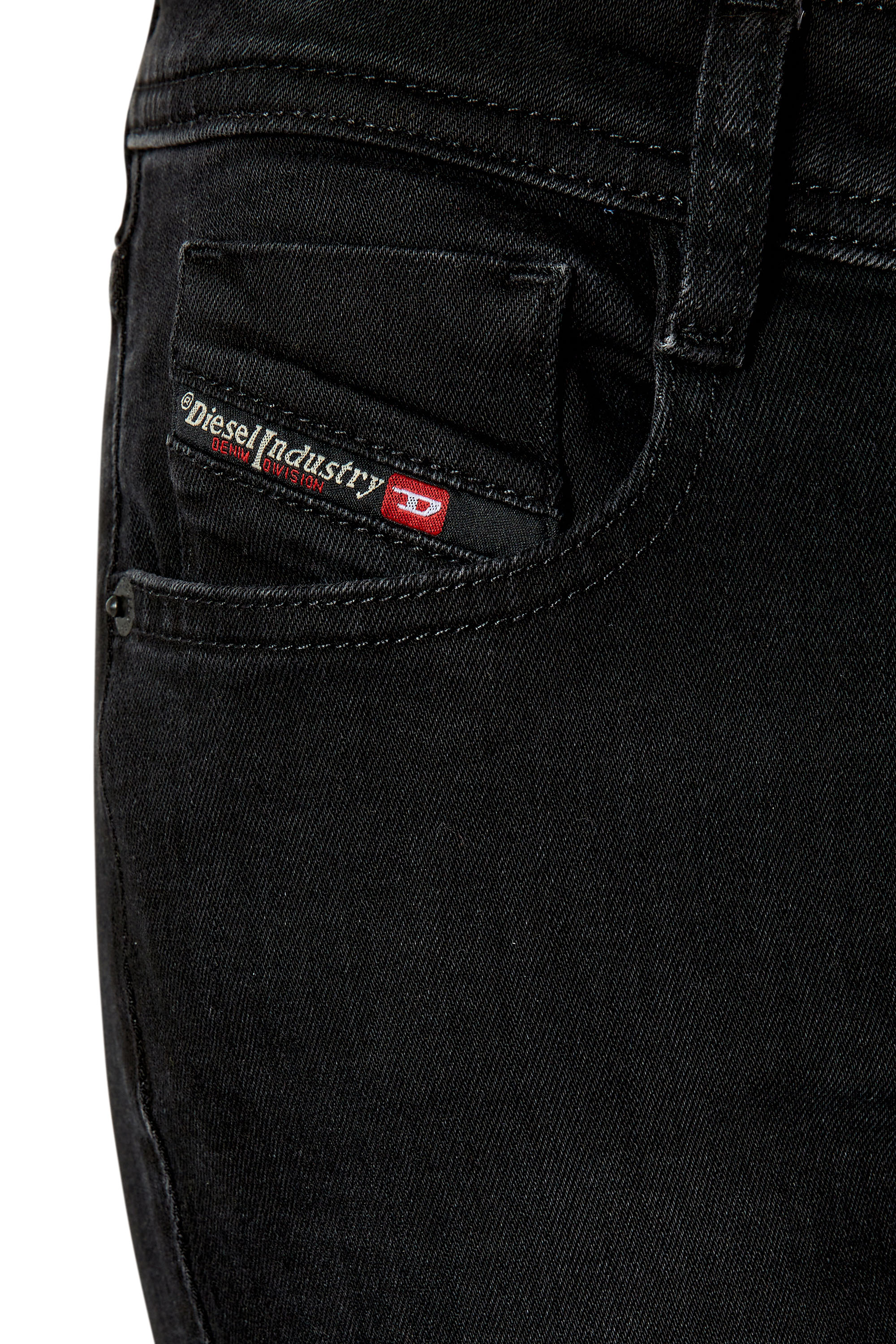 Diesel - 1969 D-Ebbey 0TFAS Bootcut and Flare Jeans, Black/Dark grey - Image 3