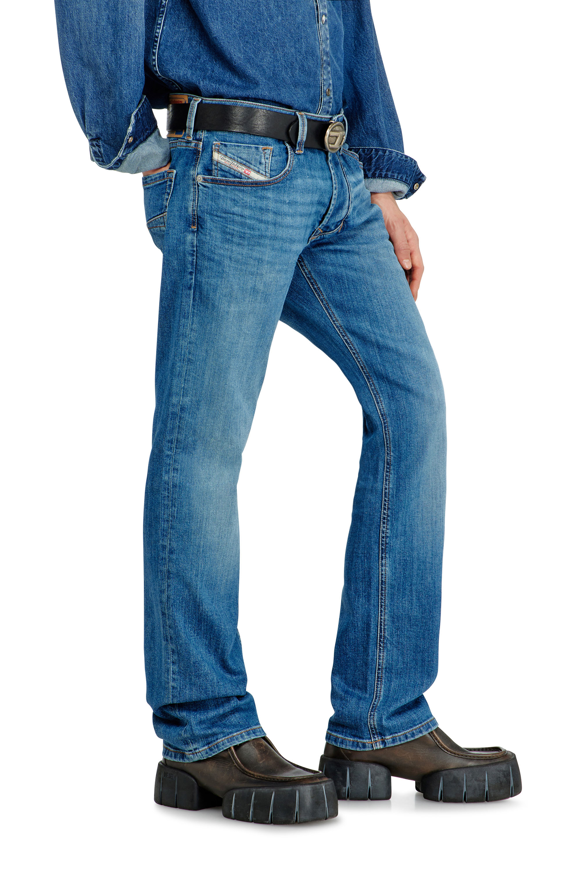 Diesel - Man's Regular Jeans 1985 Larkee 0KIAL, Light Blue - 7