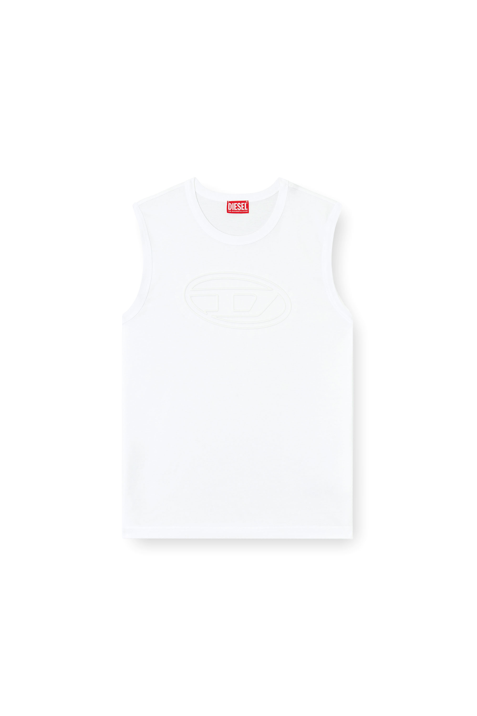 Diesel - T-BISCO-BIGOVAL, Man's Sleeveless top in White - 3