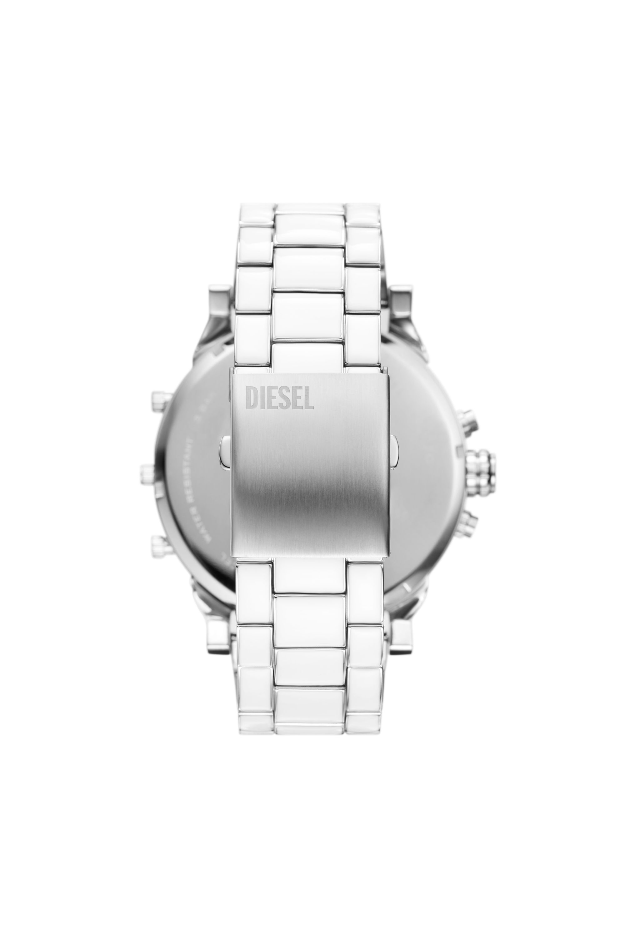 Diesel - DZ7481, Man Mr. Daddy 2.0 white and stainless steel watch in Silver - Image 2