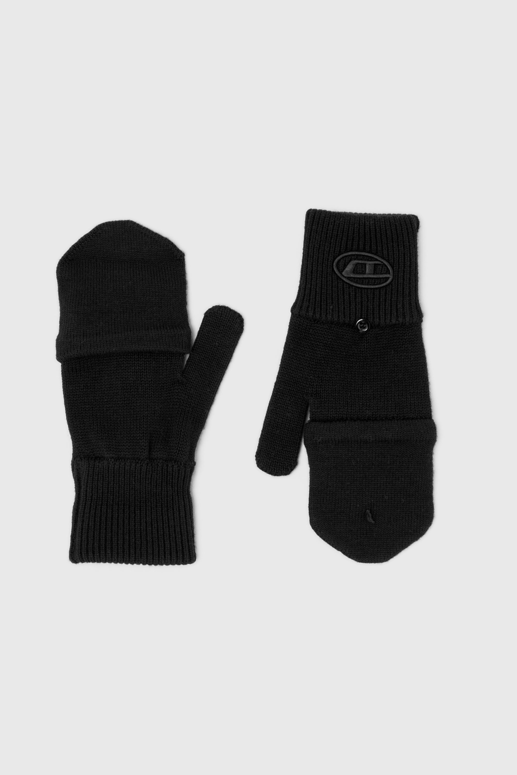 Wool-blend gloves with Oval D logo
