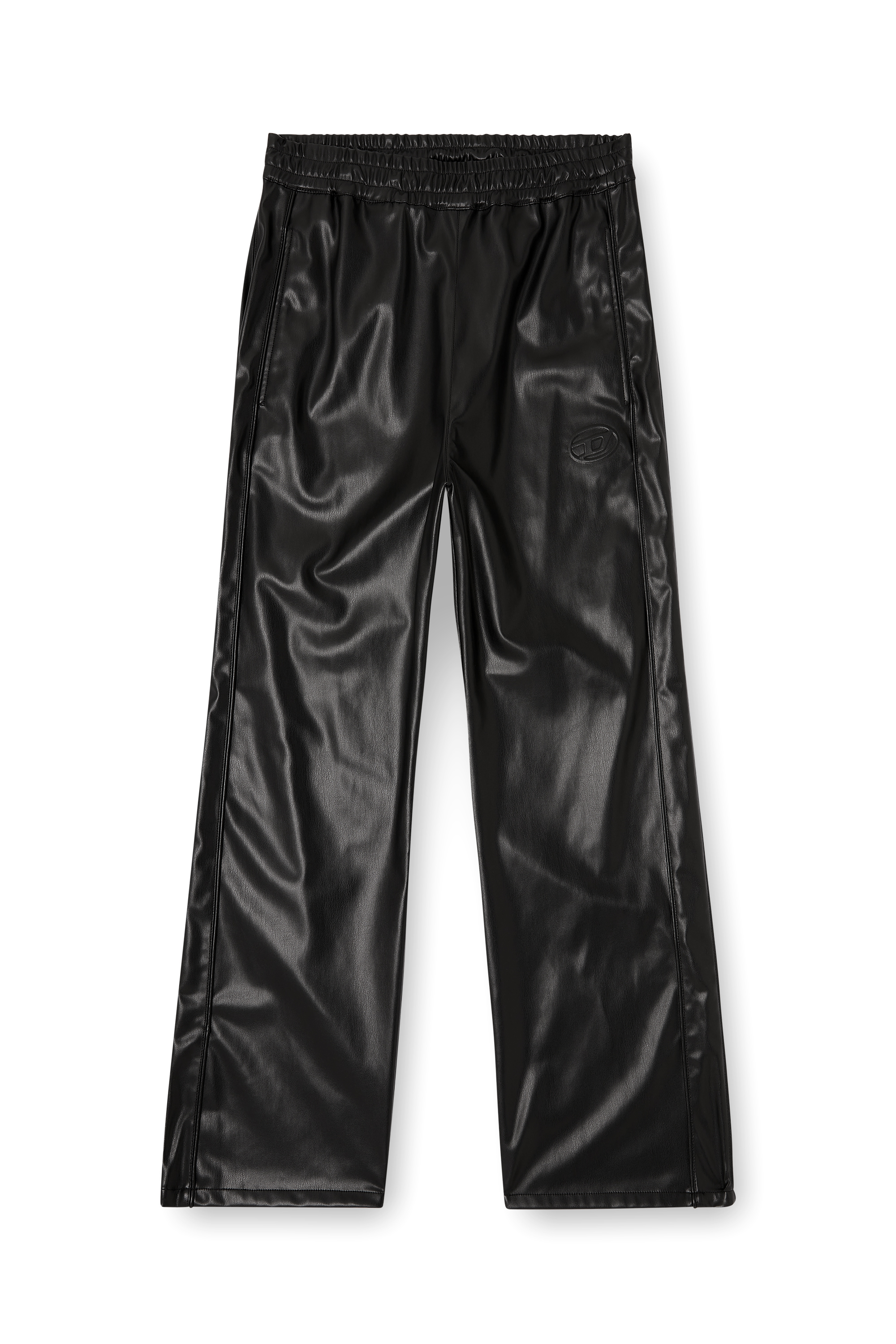 Diesel - P-ARTEN-PIPING-PGBX, Man's Track pants in coated fabric in null - 3