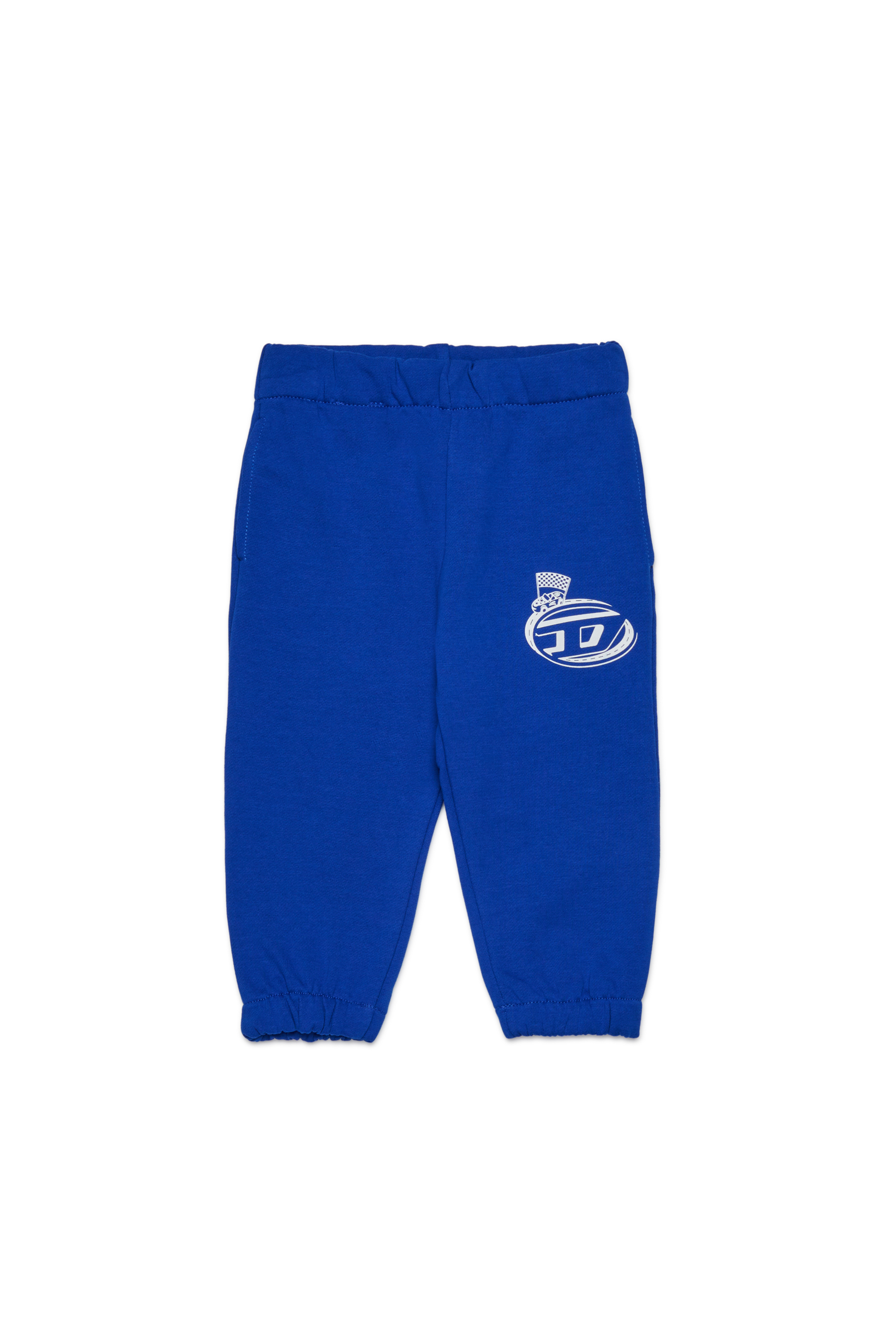 Diesel - PTERSIB, Man's Cotton pants with elastic waistband in Blue - 1