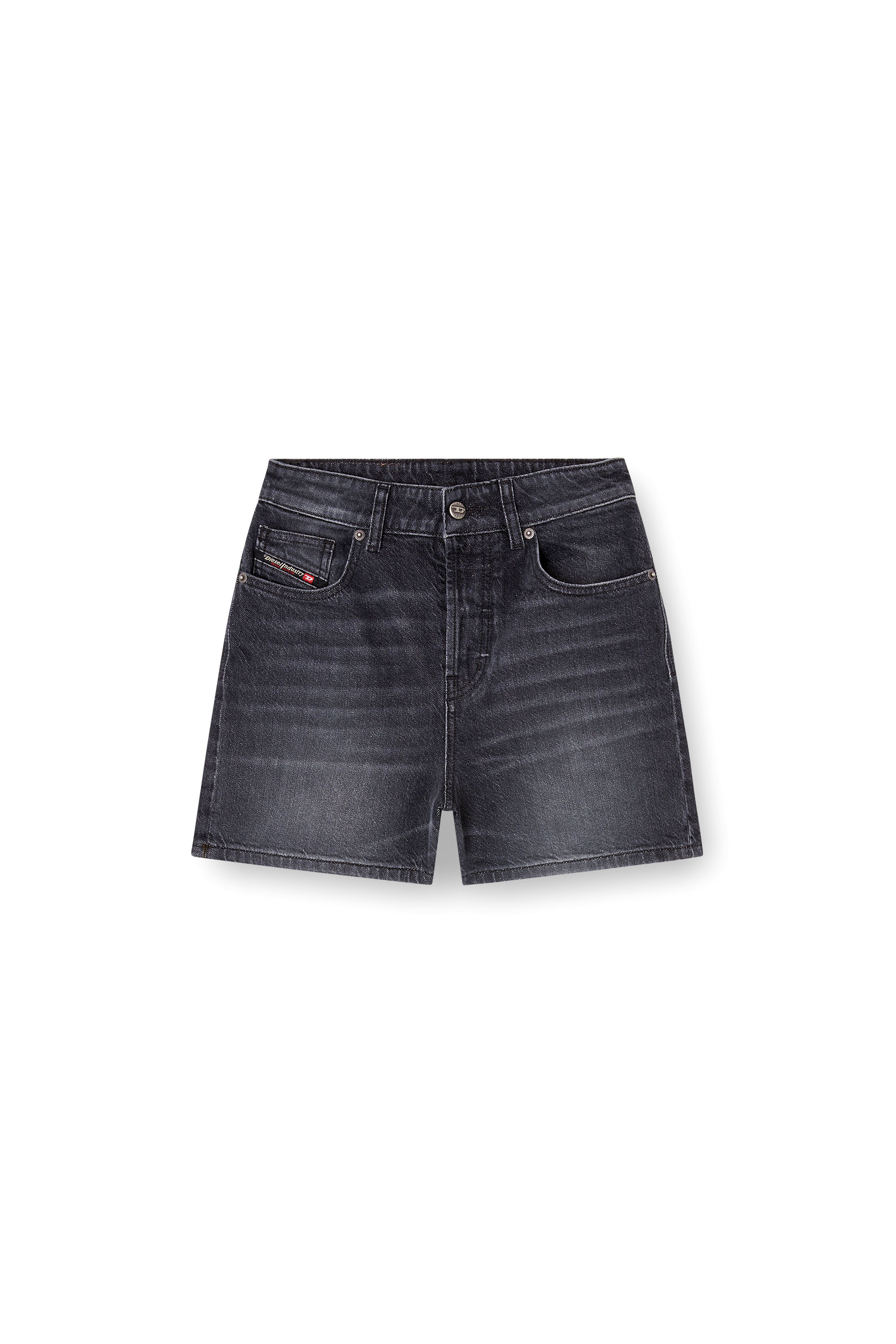 DE-JIRO, Black Diesel - DE-JIRO, Woman's Denim shorts in Black - 2