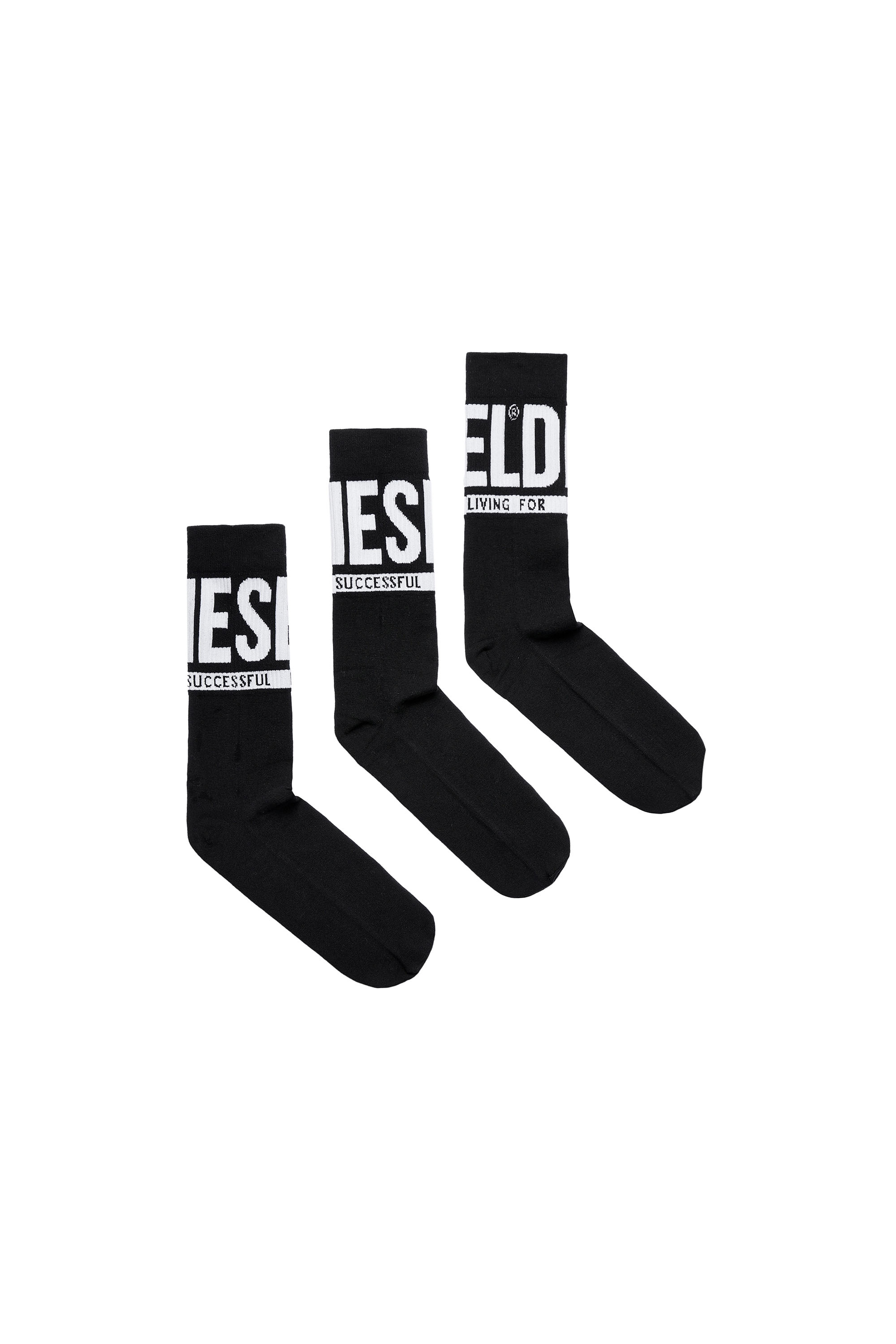 SKM-RAY-THREEPACK, Black - Socks