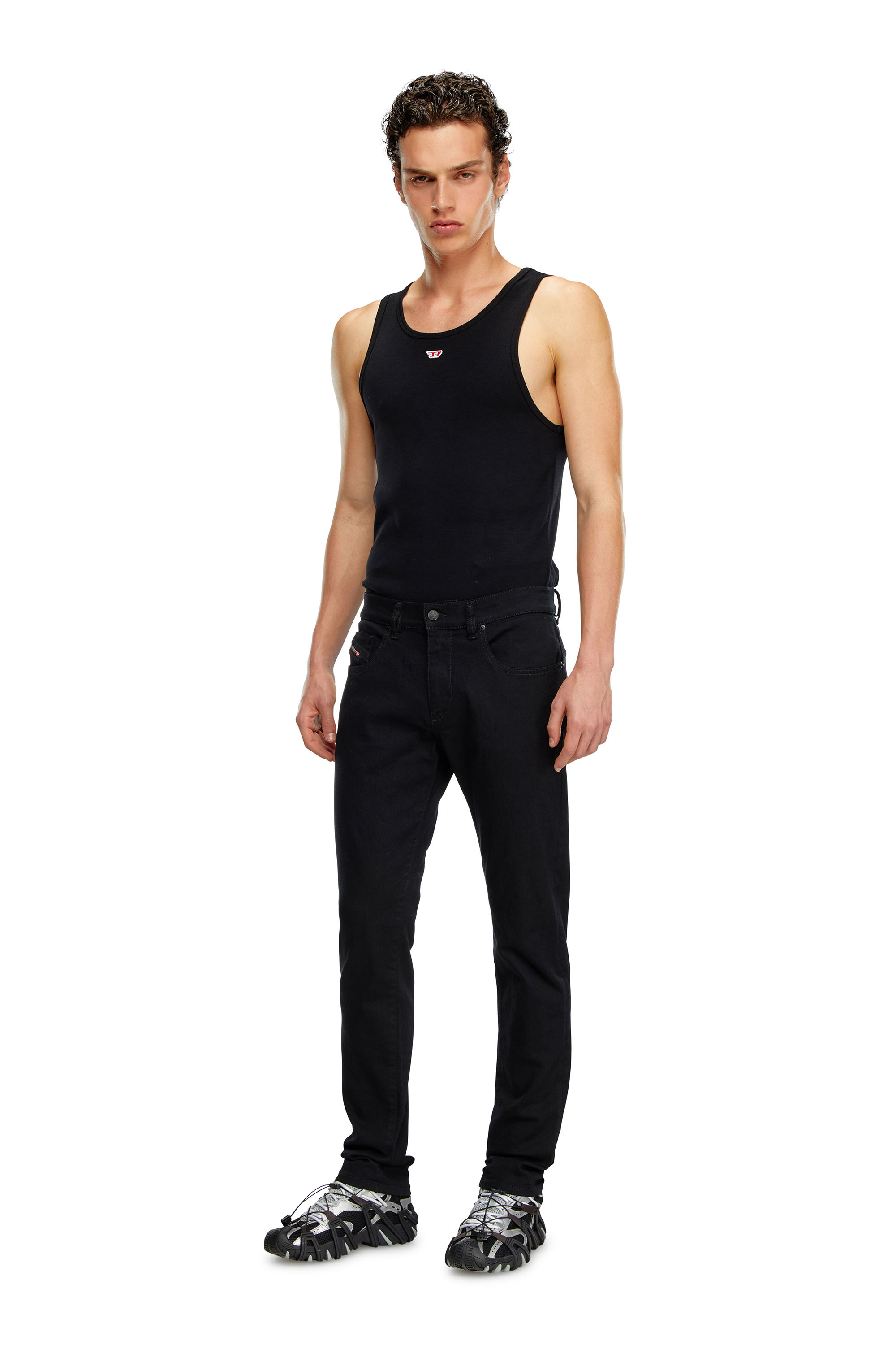 Diesel - Slim Jeans 2019 D-Strukt 069YP, Black/Dark grey - Image 2